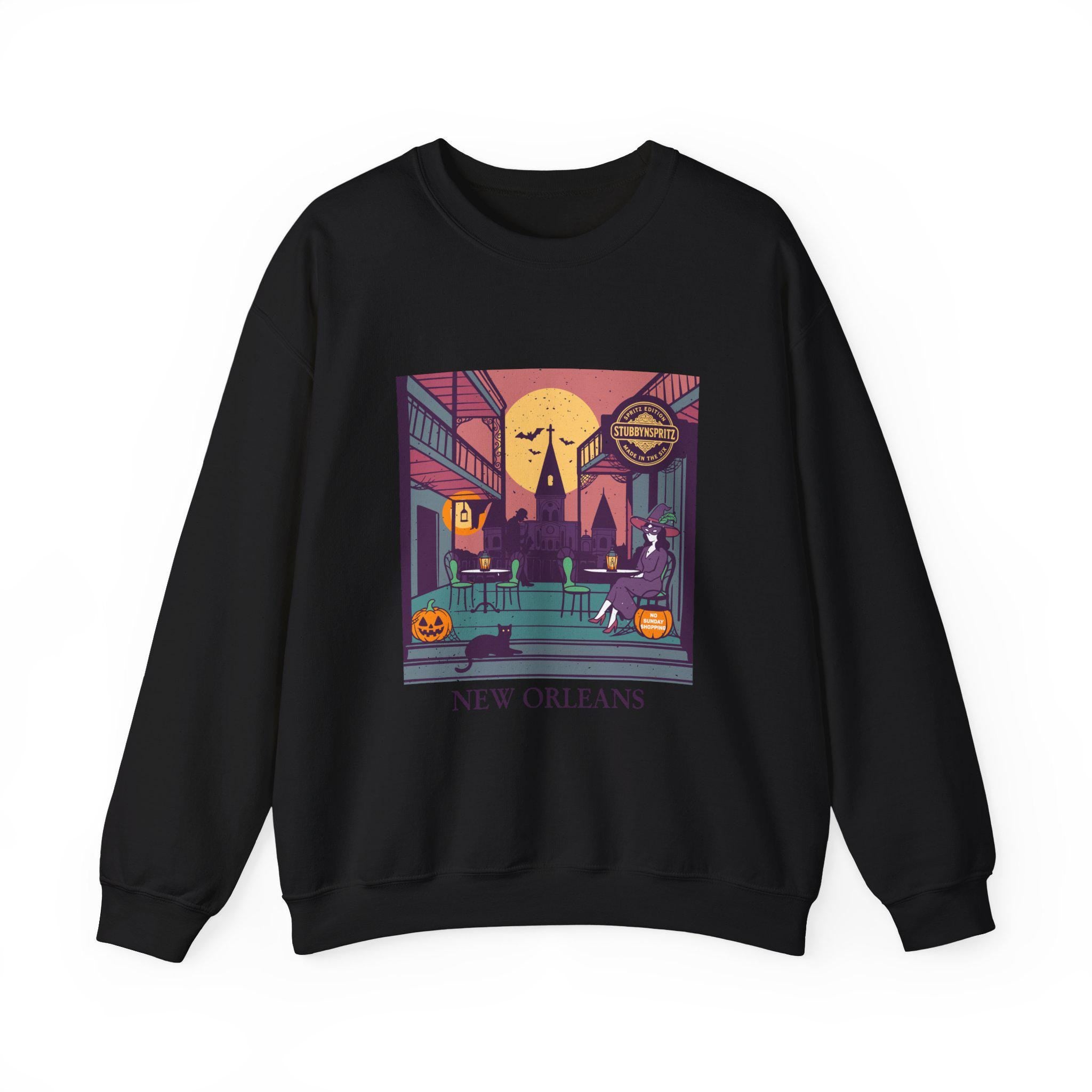 New Orleans Halloween Sweatshirt: Spooky NOLA Ghost Parade Crewneck