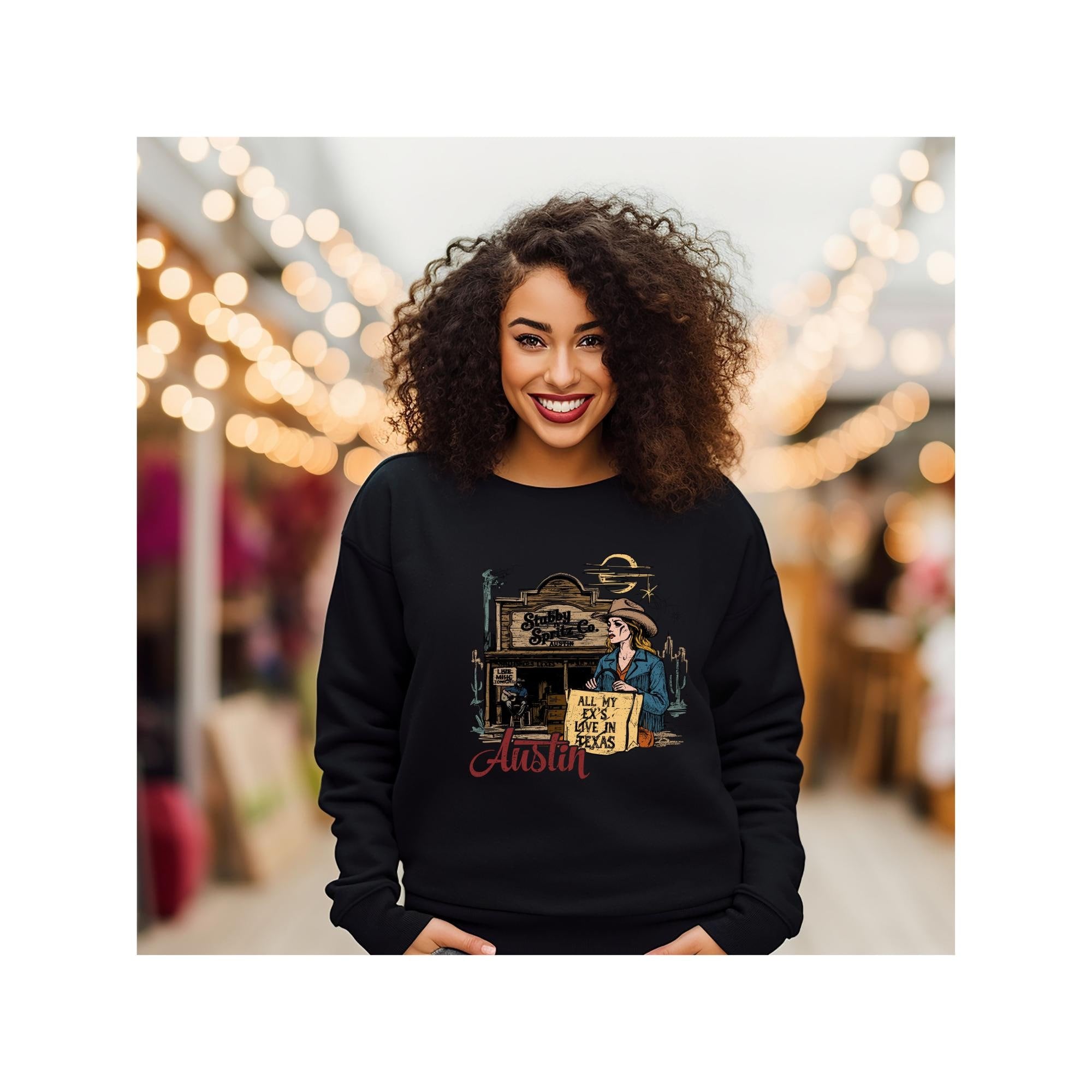 All My Ex's Live in Texas Sweatshirt - Austin Country Music Pullover