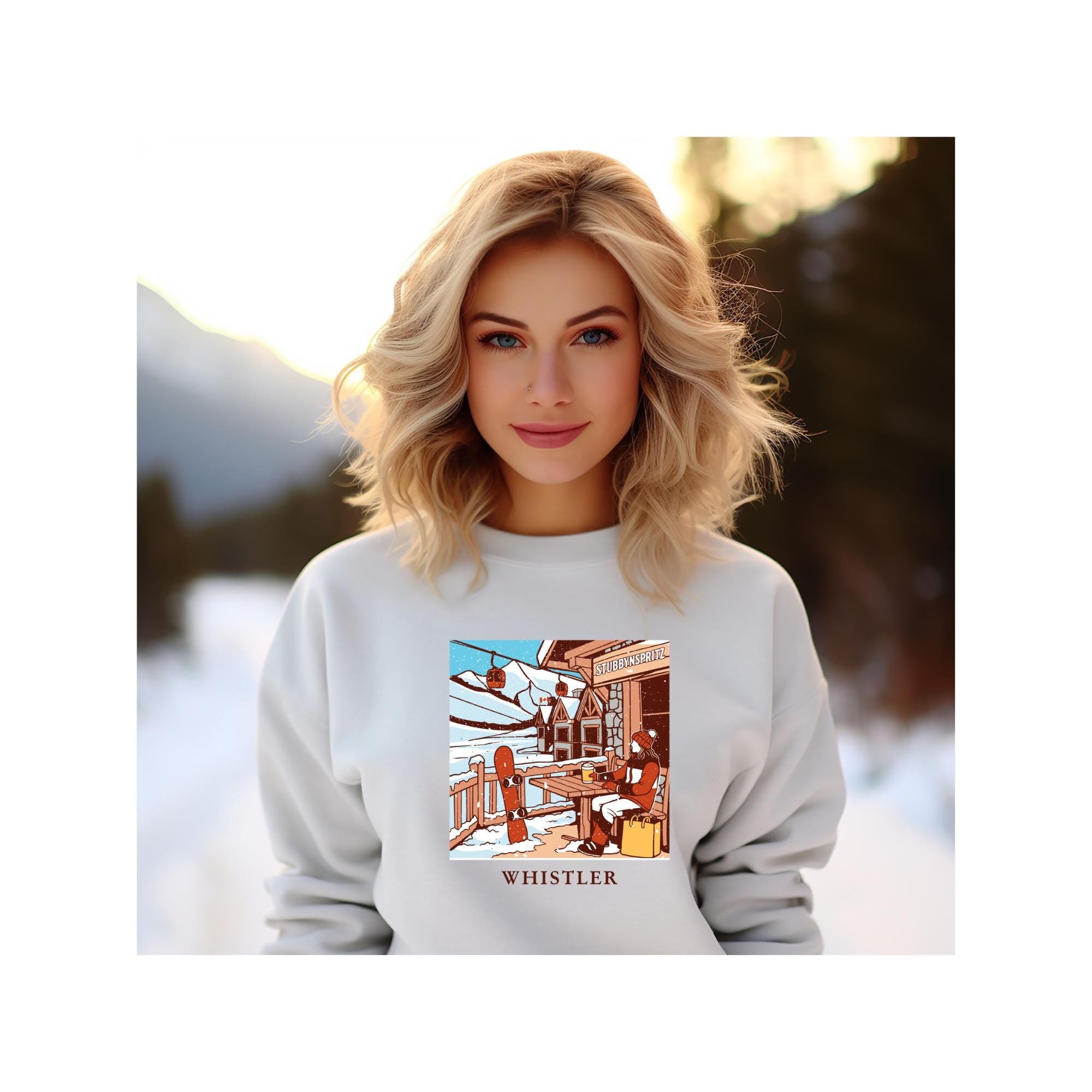 Whistler Sweatshirt: Retro Ski Lodge Pullover - Winter Style