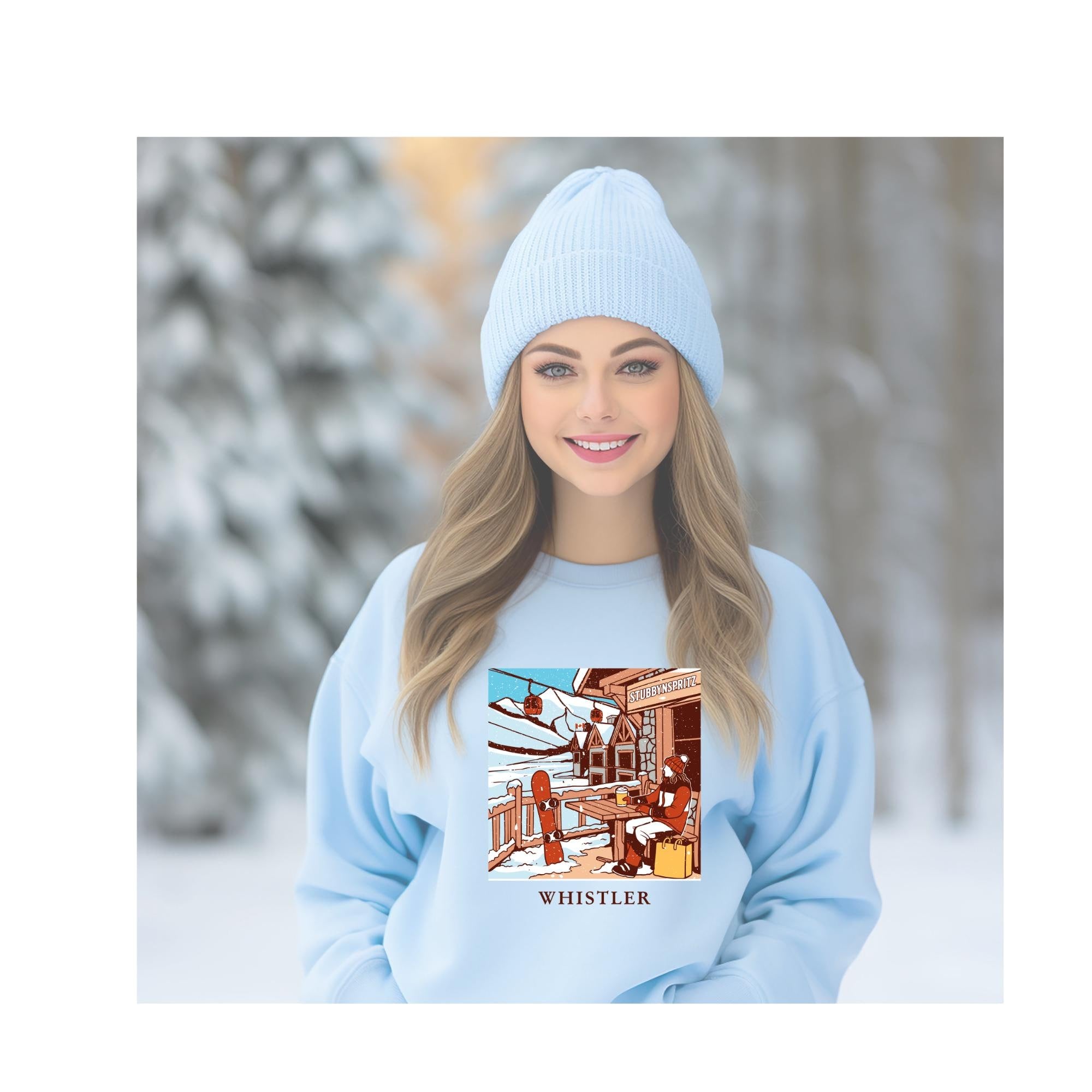 Whistler Sweatshirt: Retro Ski Lodge Pullover - Winter Style