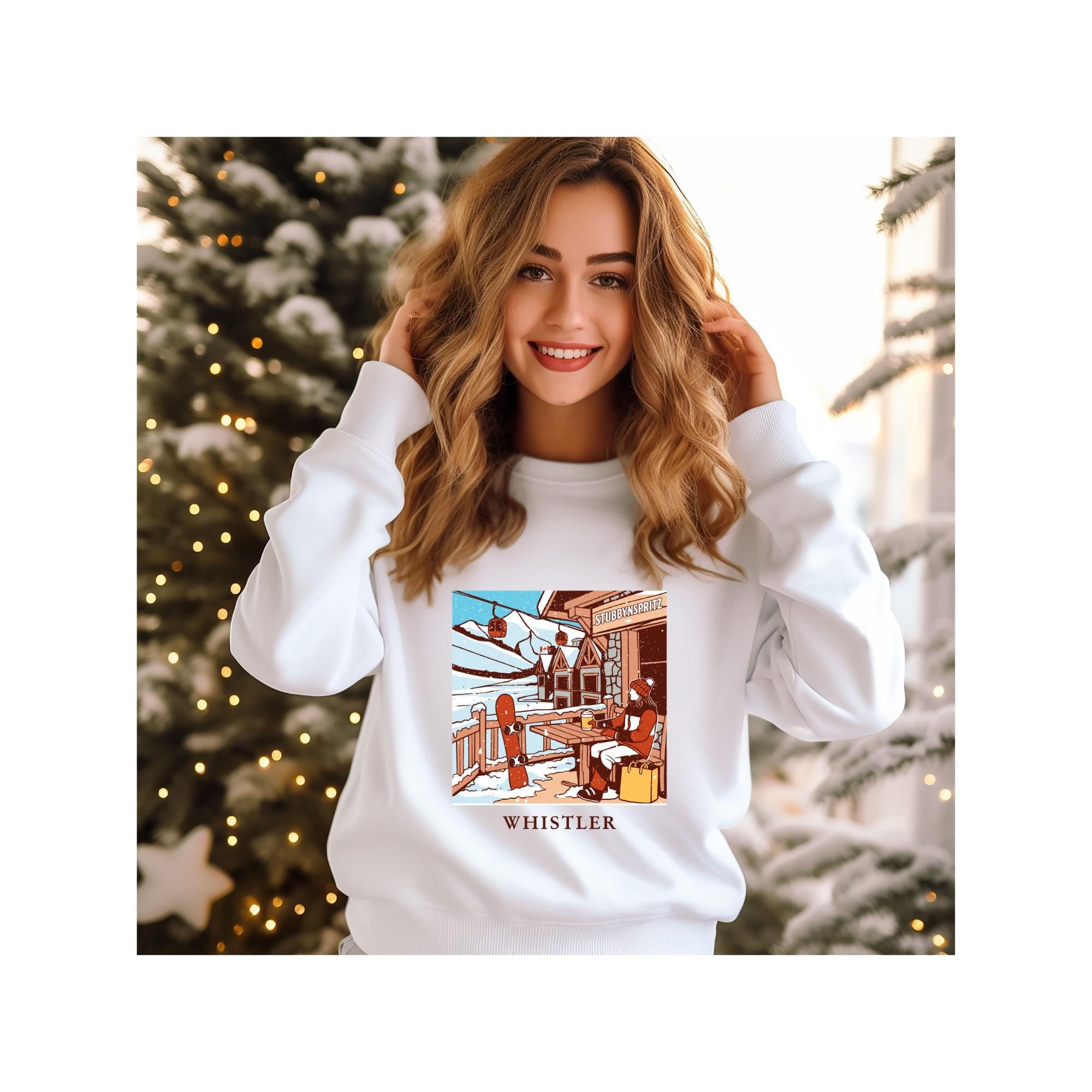 Whistler Sweatshirt: Retro Ski Lodge Pullover - Winter Style
