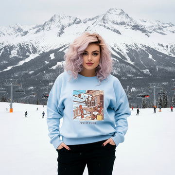 Whistler Sweatshirt: Retro Ski Lodge Pullover - Winter Style