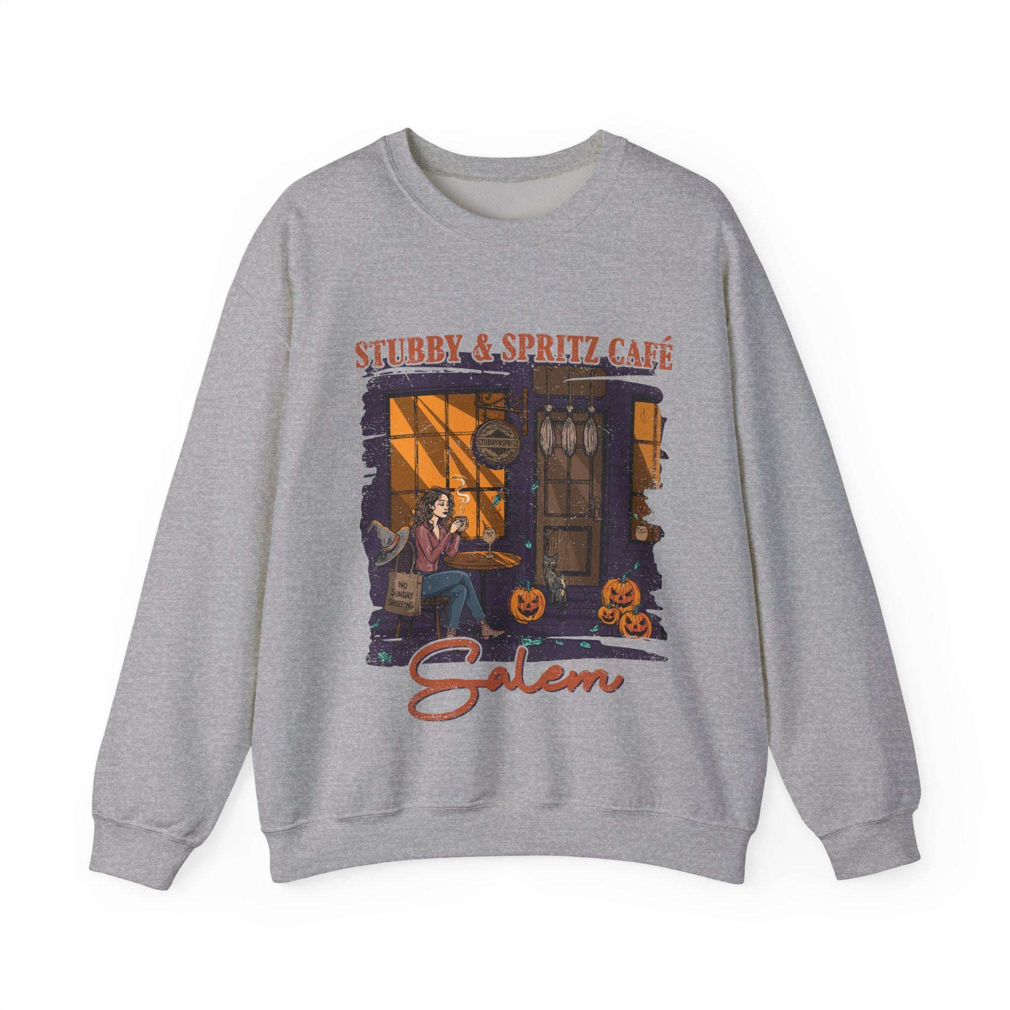 Salem Cafe Vibes Halloween Sweatshirt - Cozy Autumn Pullover