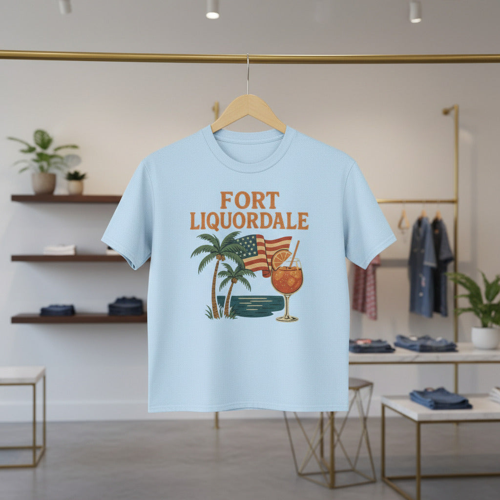 Fort Liquordale Premium Cotton Island Vibes Tee Limited Edition Unisex Summer Collection