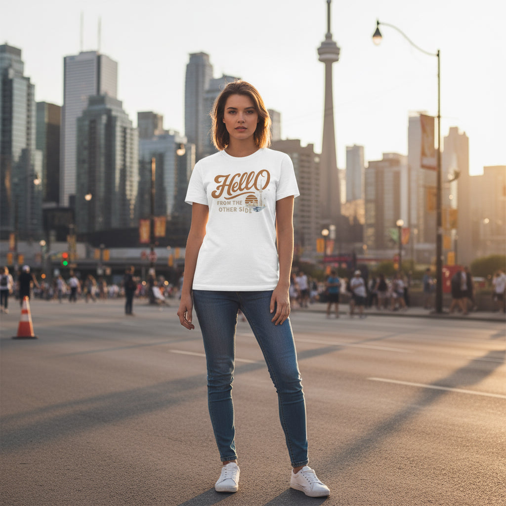 Hello From The Other Side Shirt: Retro Music Lover Tee