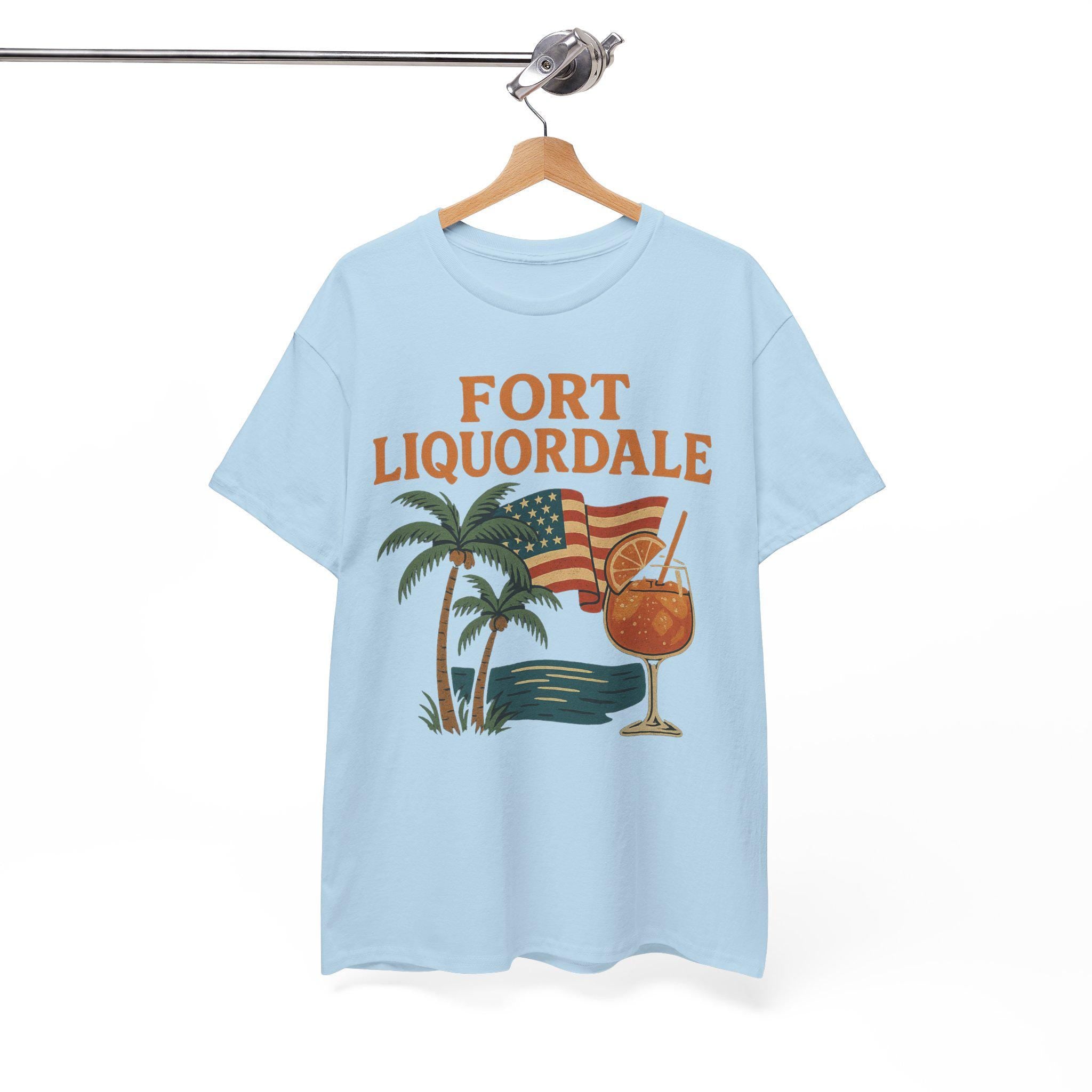 Fort Liquordale Island Vibes T-Shirt: Tropical Beachwear Tee