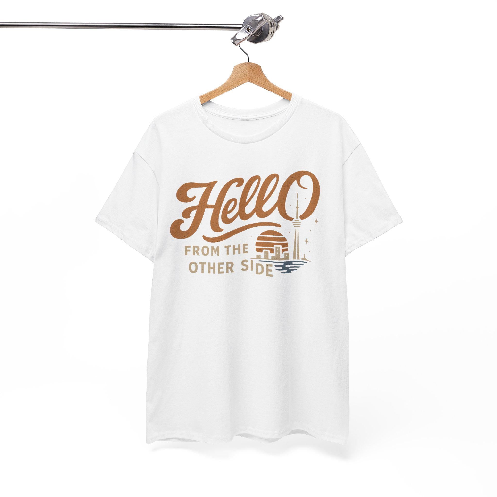 Hello From The Other Side Shirt: Retro Music Lover Tee