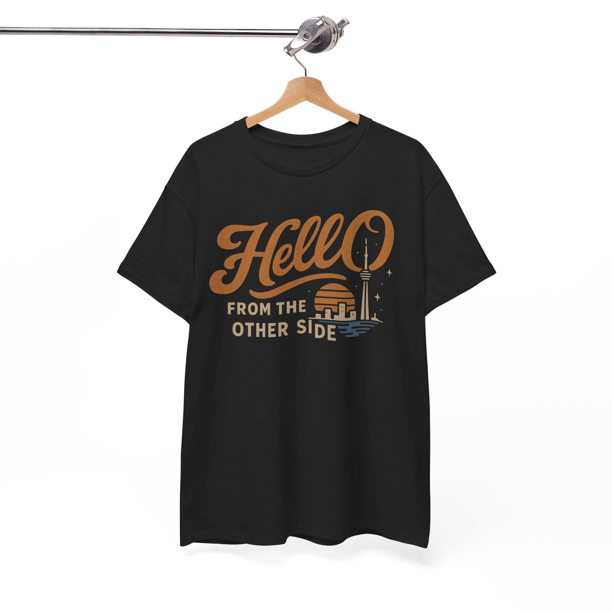 Hello From The Other Side Shirt: Retro Music Lover Tee