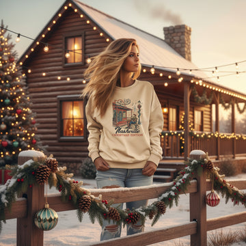 Nashville Christmas Cafe Sweatshirt: Country Music Crewneck