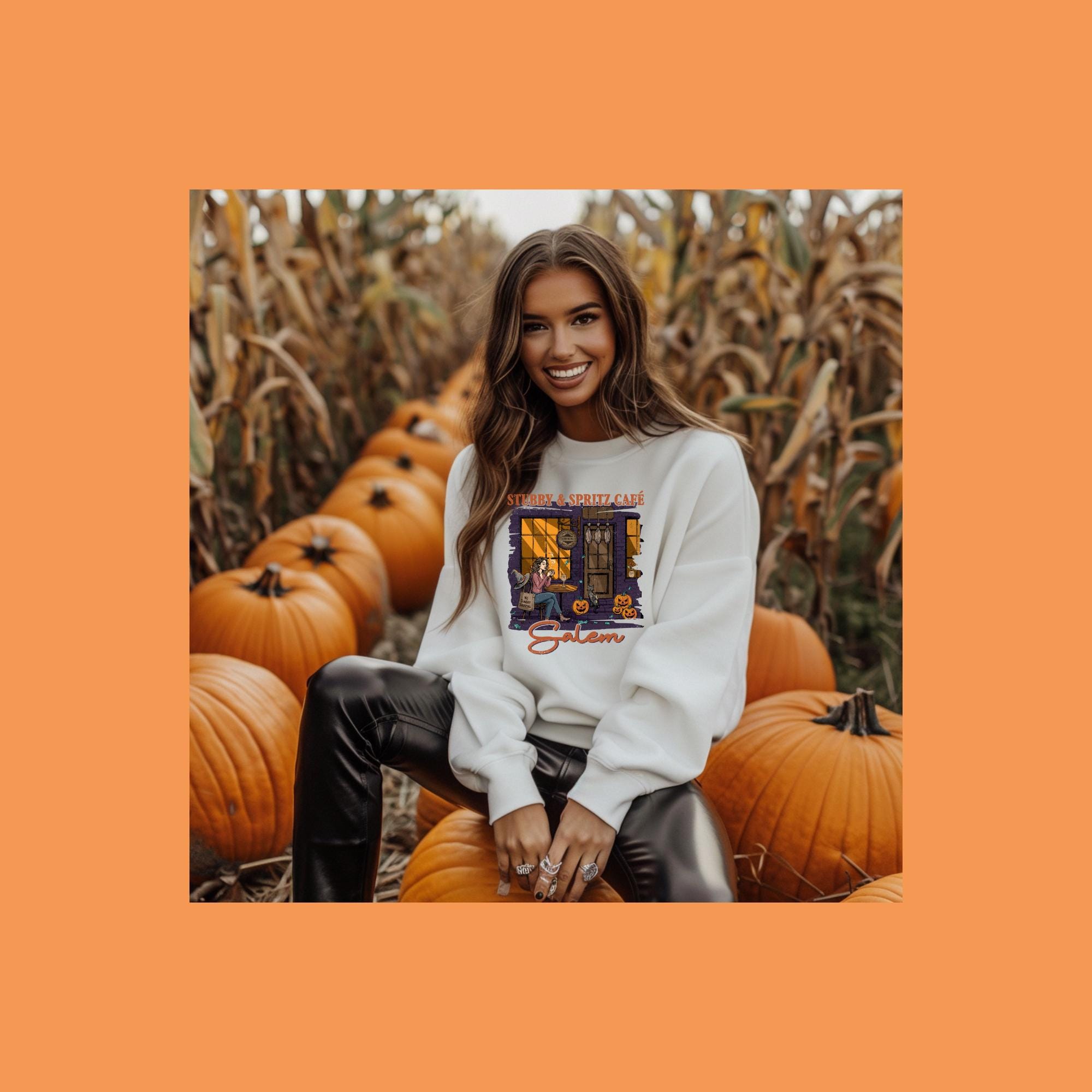 Salem Cafe Vibes Halloween Sweatshirt - Cozy Autumn Pullover