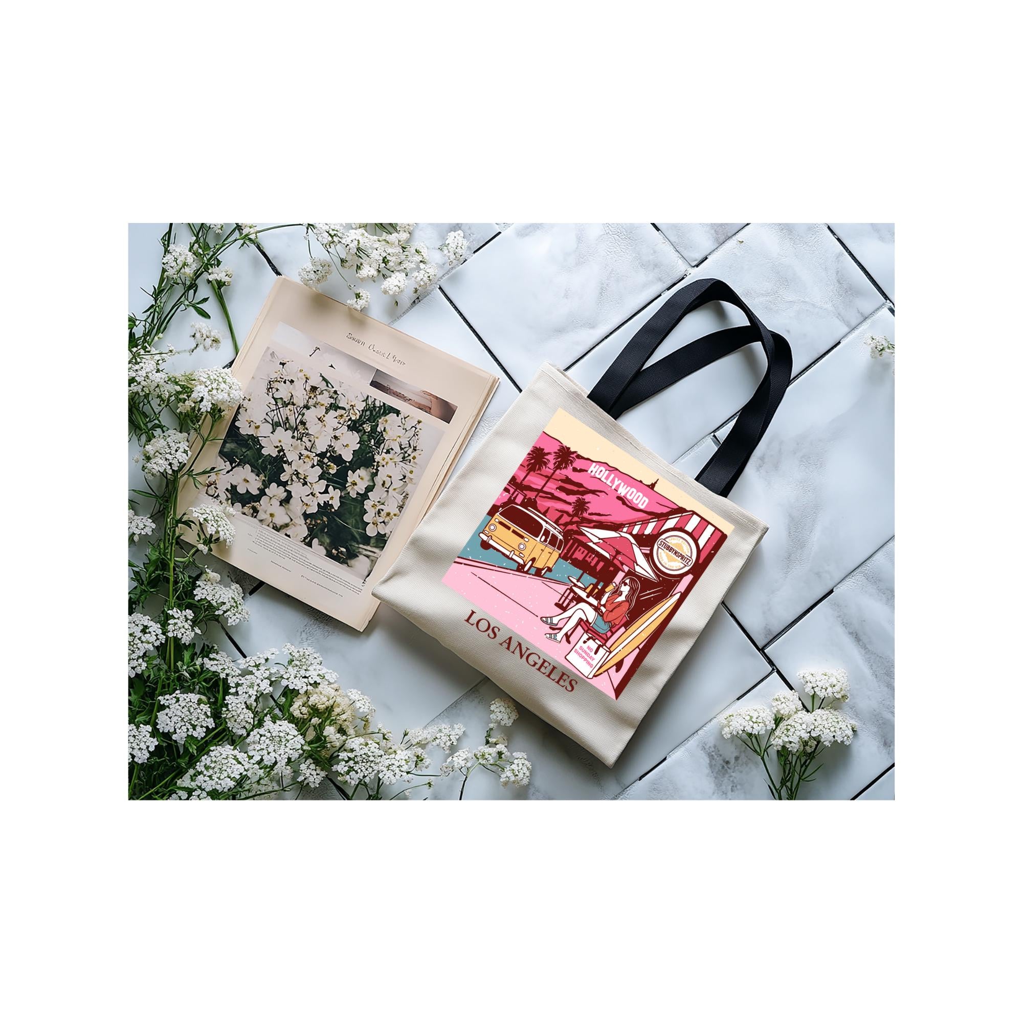 Los Angeles Graphic Tote Bag: Beach City Explorer Bag