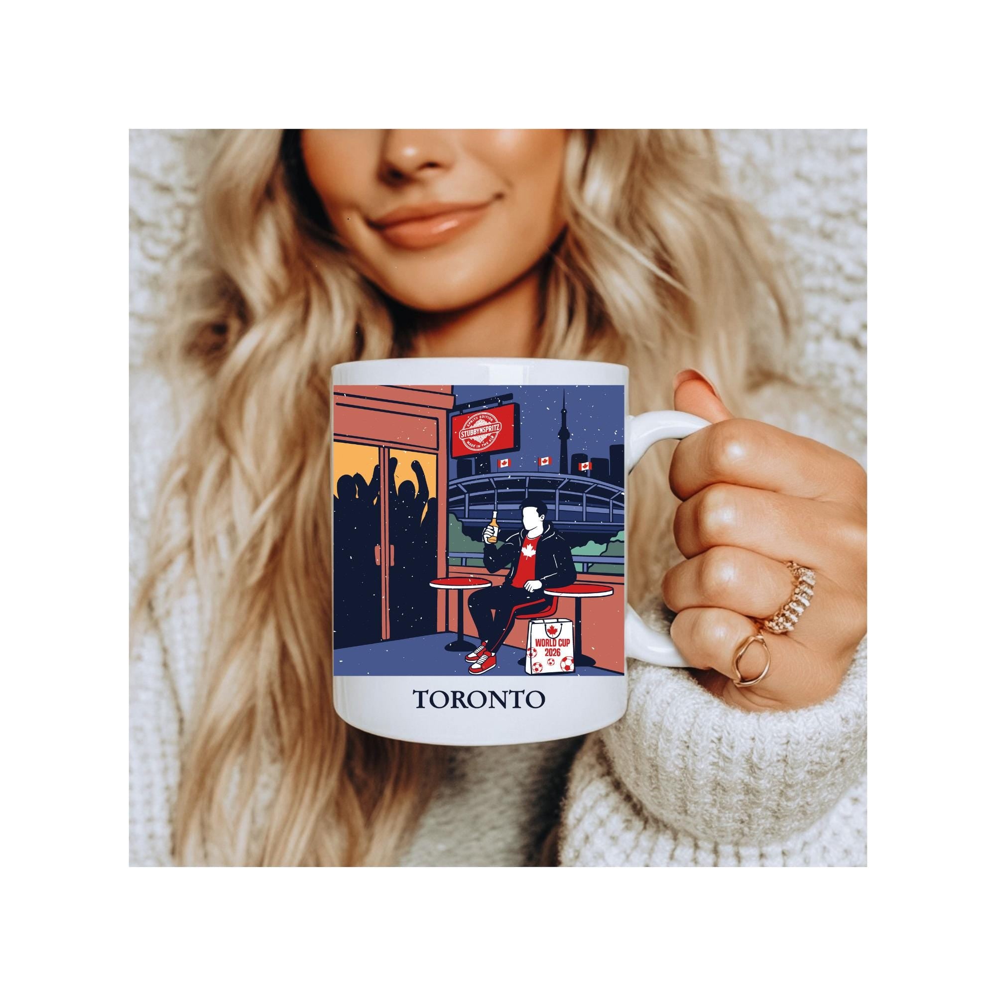 Toronto Skyline Ceramic Mug - Unique City Souvenir