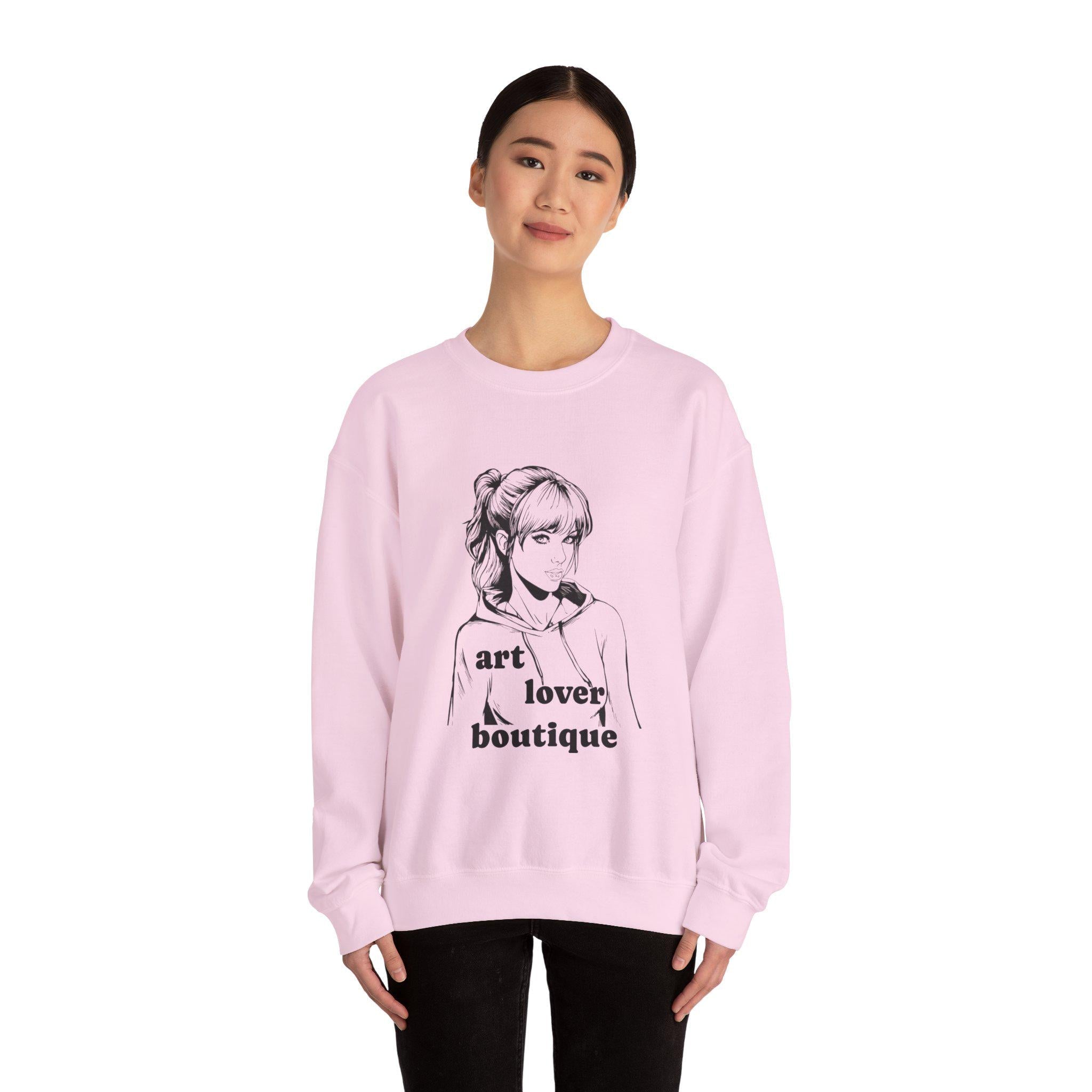 Anime-Inspired Art Lover Sweatshirt - Unisex Graphic Crewneck