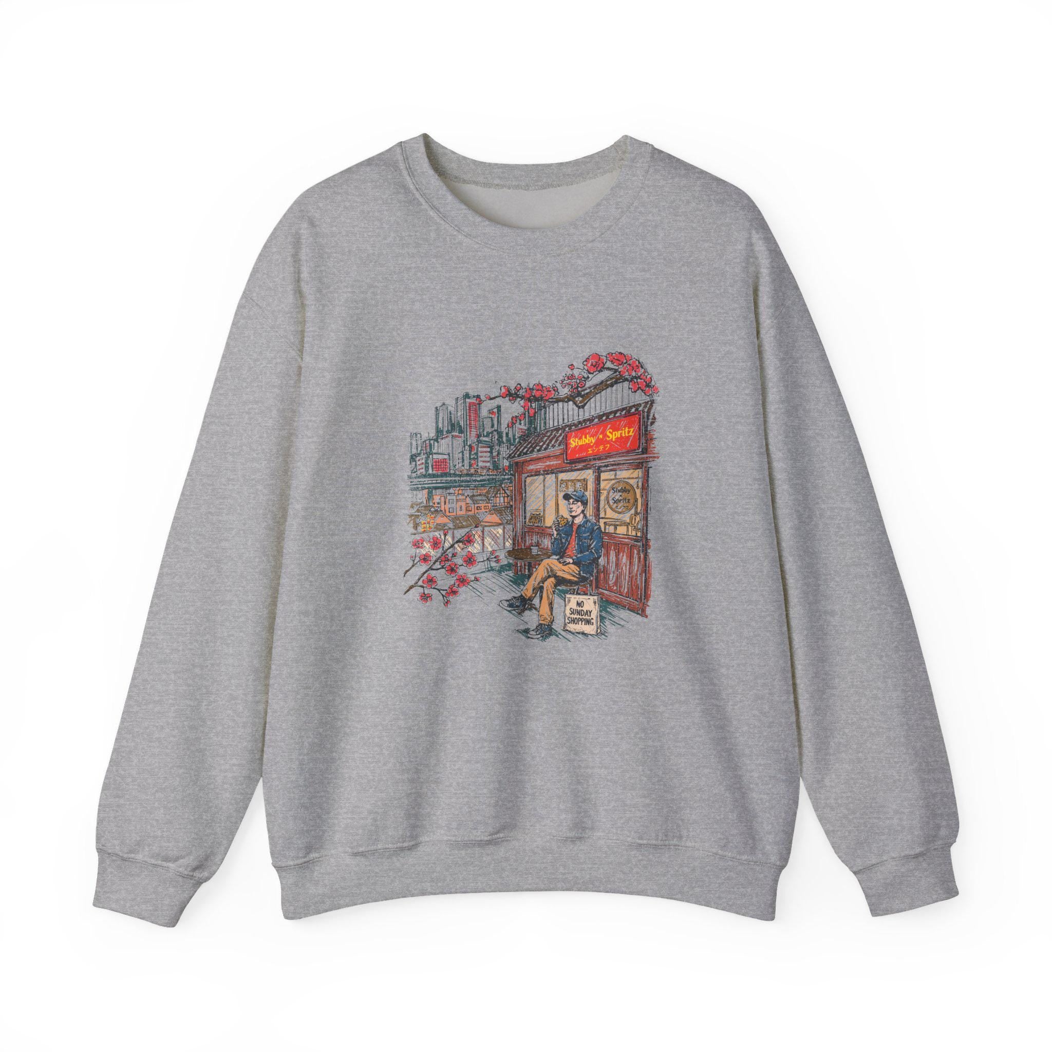City Japan Style Cafe Retro Sweatshirt