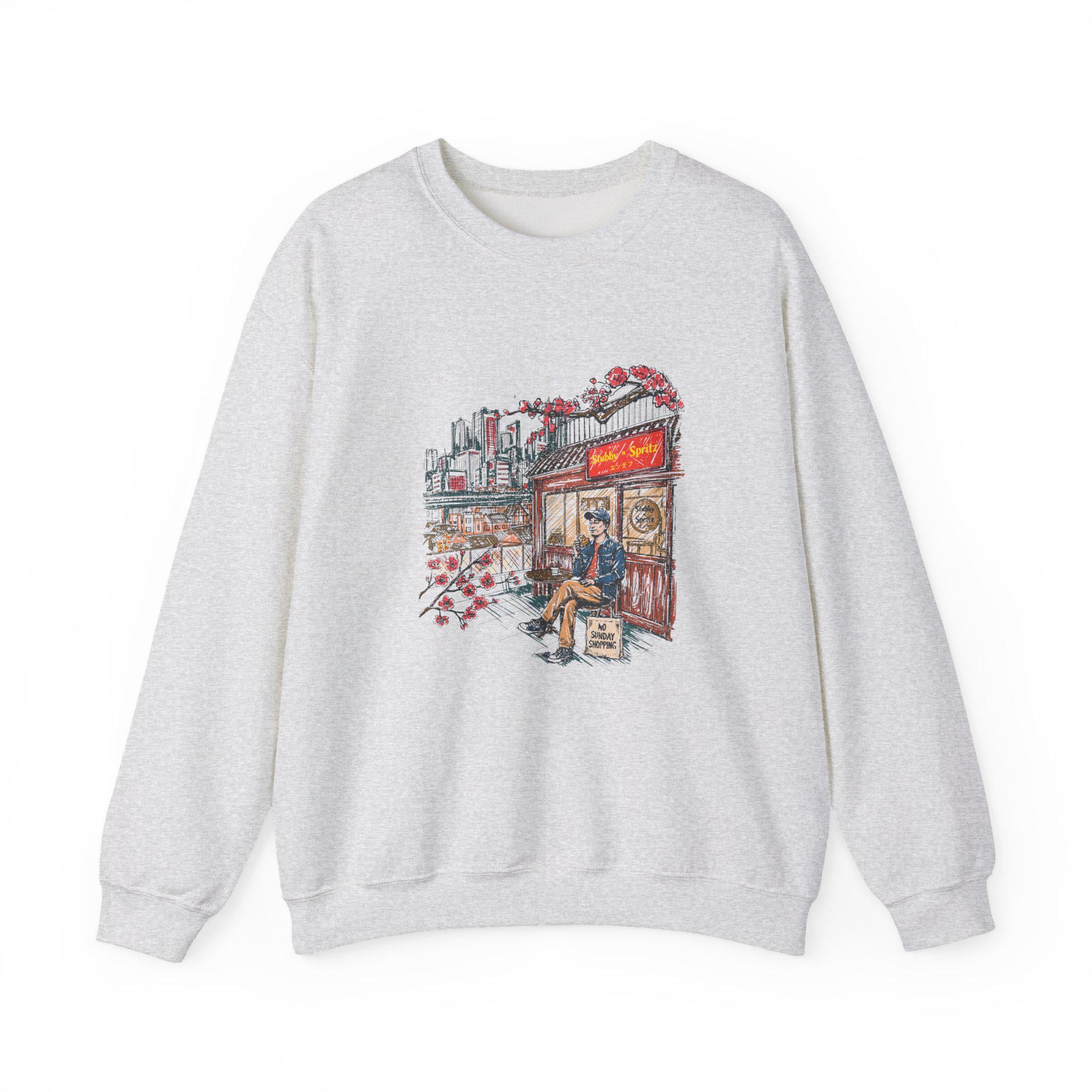 City Japan Style Cafe Retro Sweatshirt