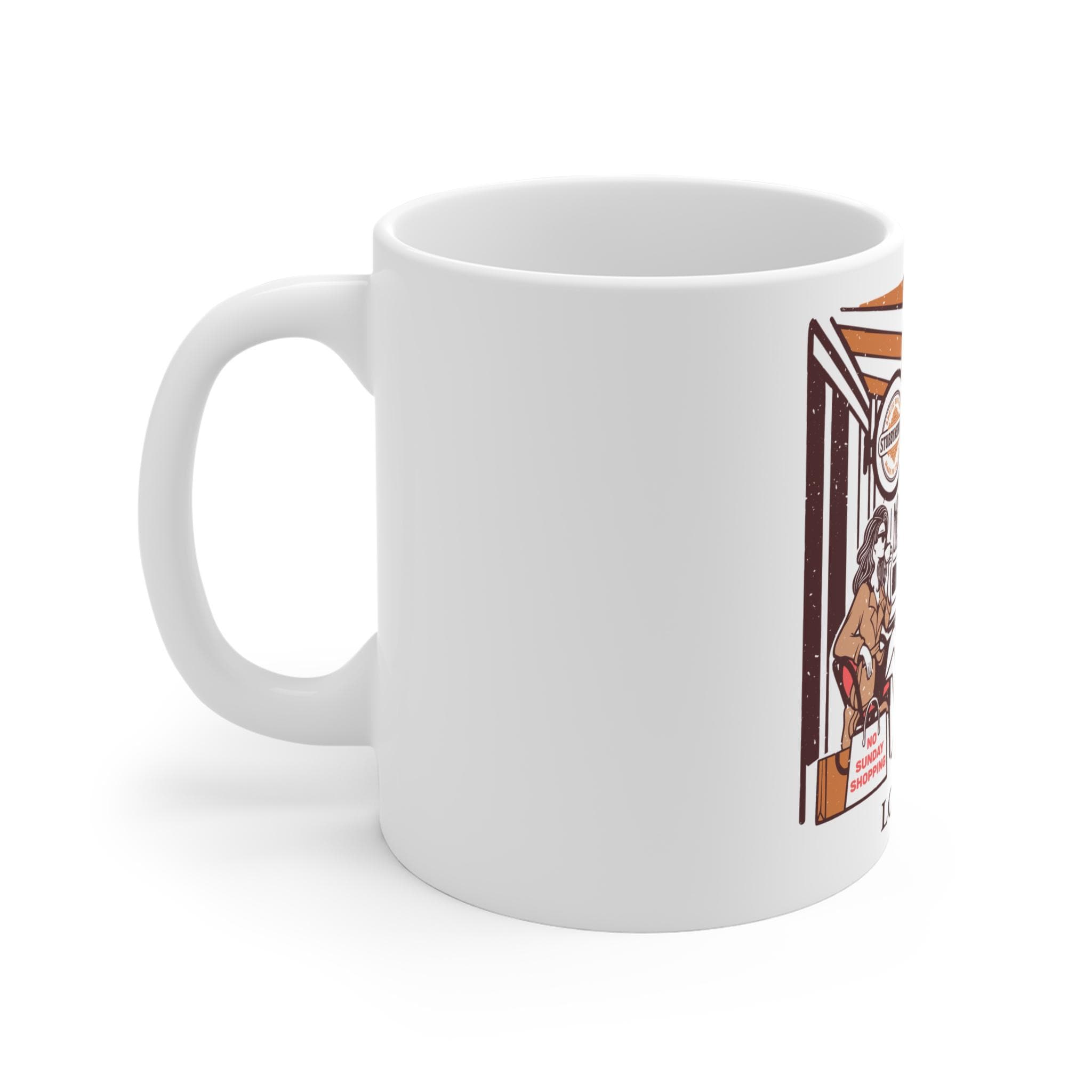 London Ceramic Coffee Mug: Vintage Travel Souvenir