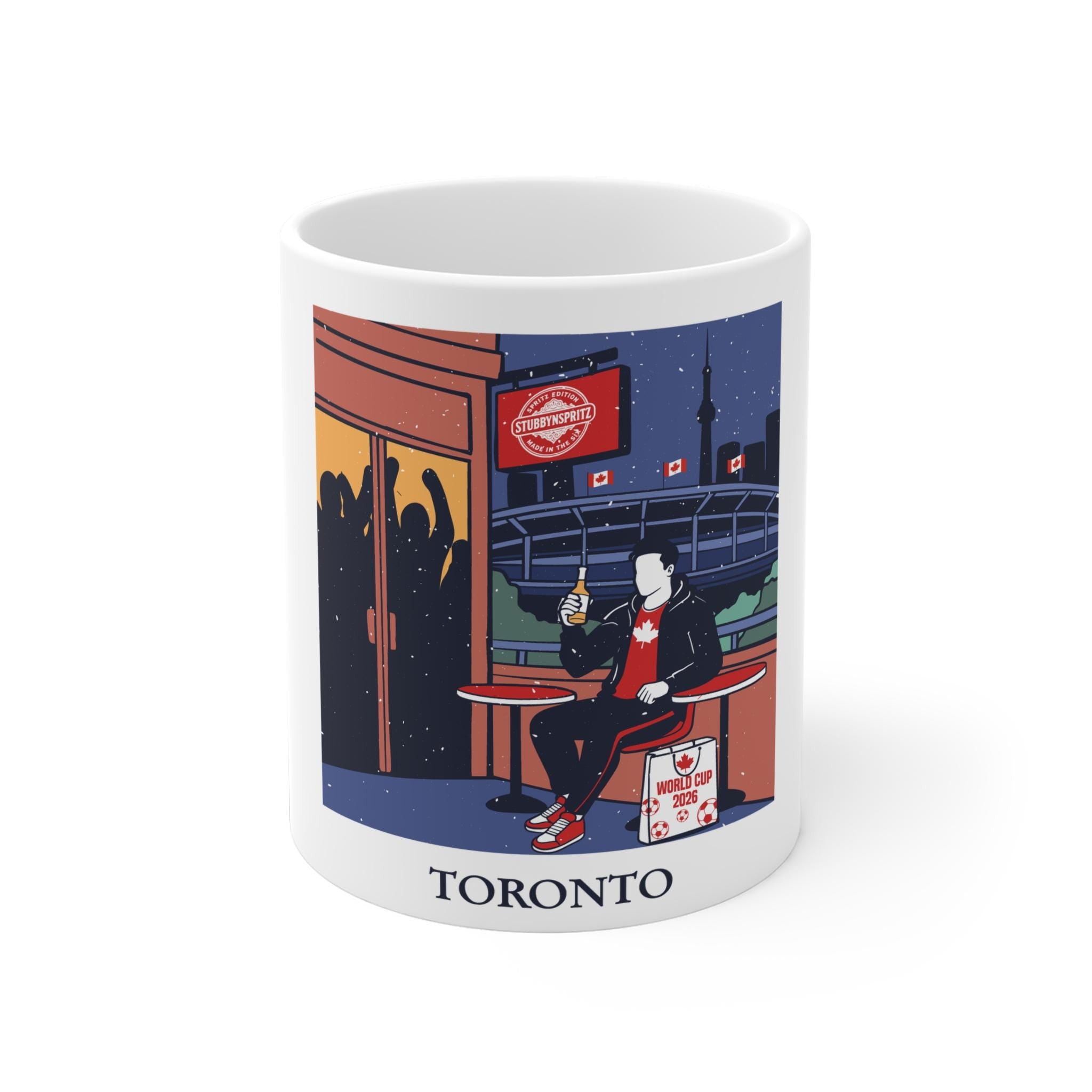 Toronto Skyline Ceramic Mug - Unique City Souvenir