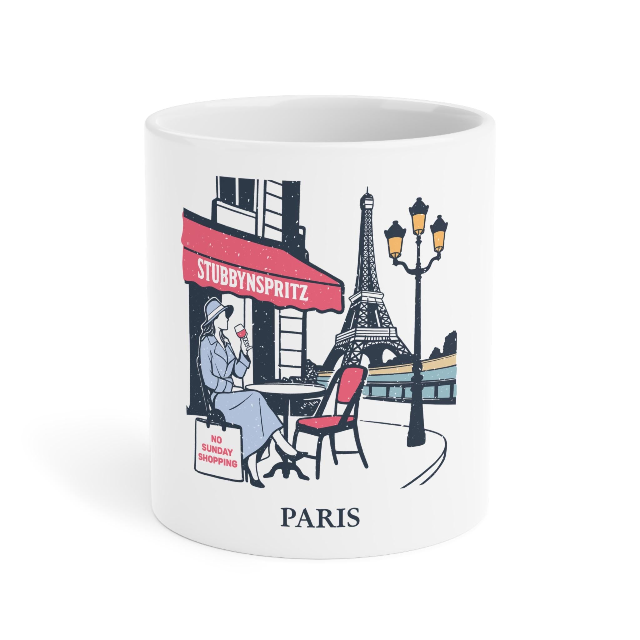 Paris Ceramic Mug: Coffee Lover Gift, Travel Souvenir