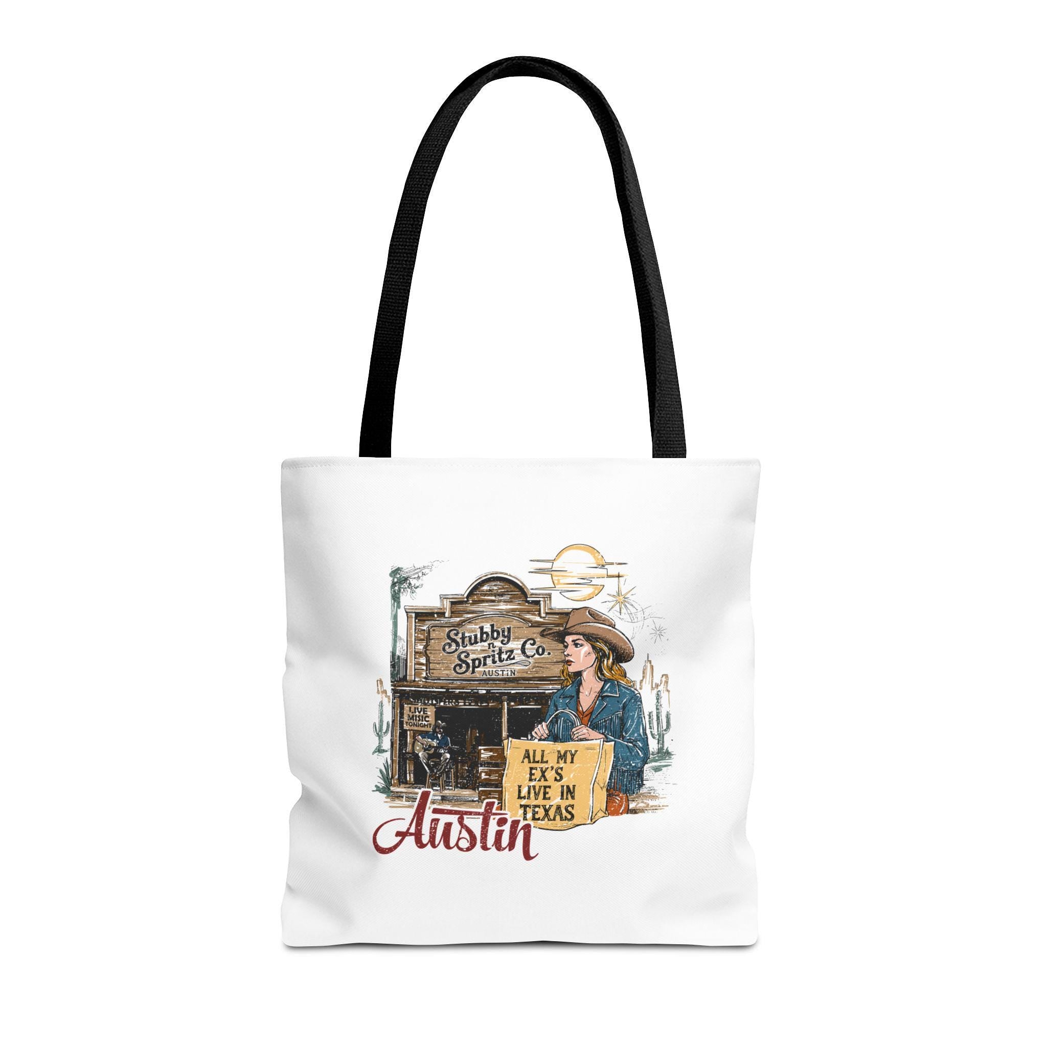 Texas Country Music Tote Bag: All My Ex's Design
