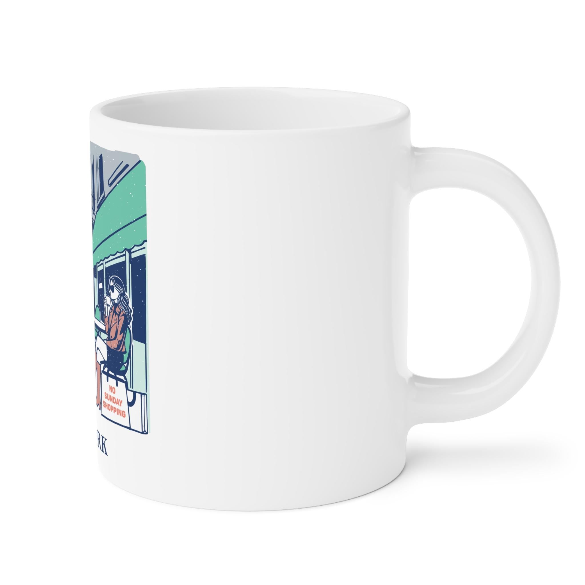 NYC Cafe Ceramic Mug: New York City Souvenir Gift