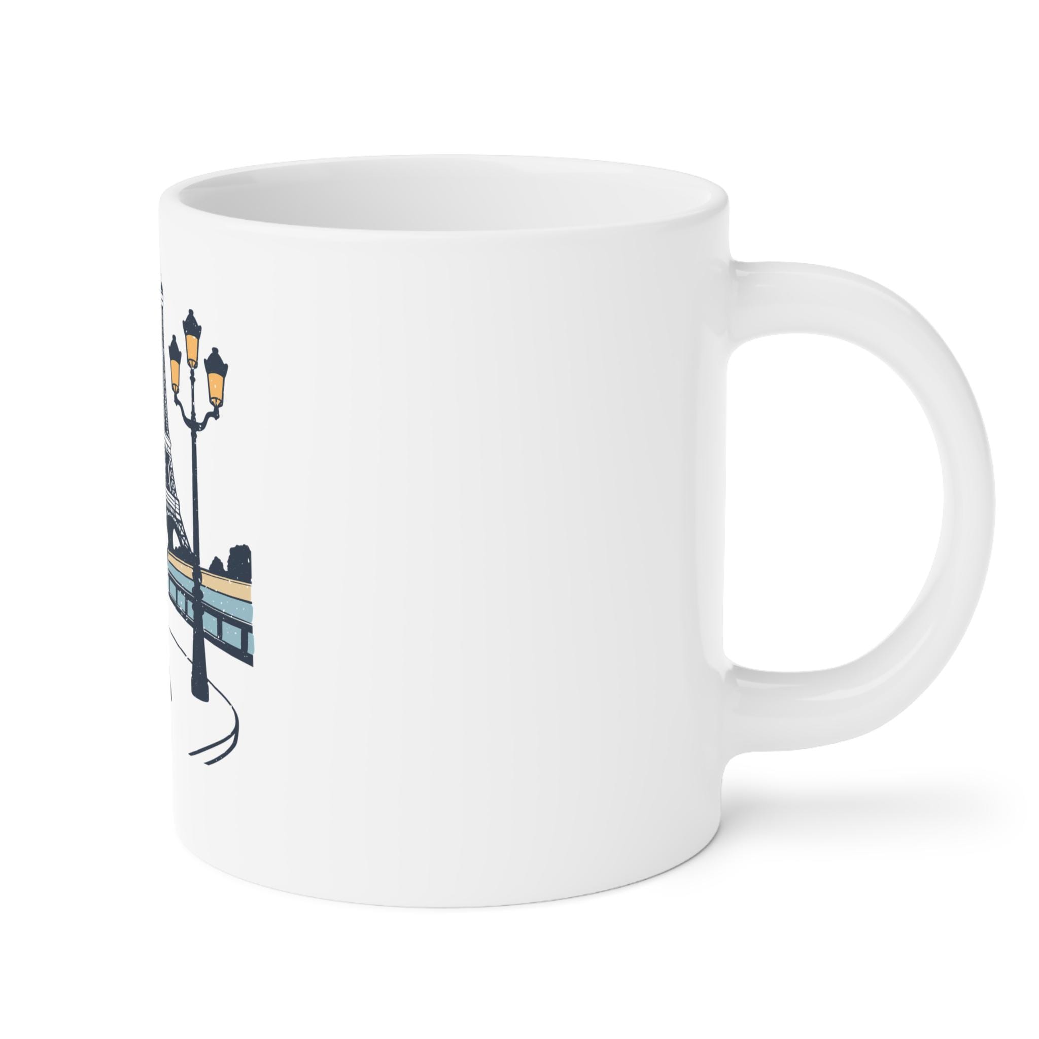 Paris Ceramic Mug: Coffee Lover Gift, Travel Souvenir