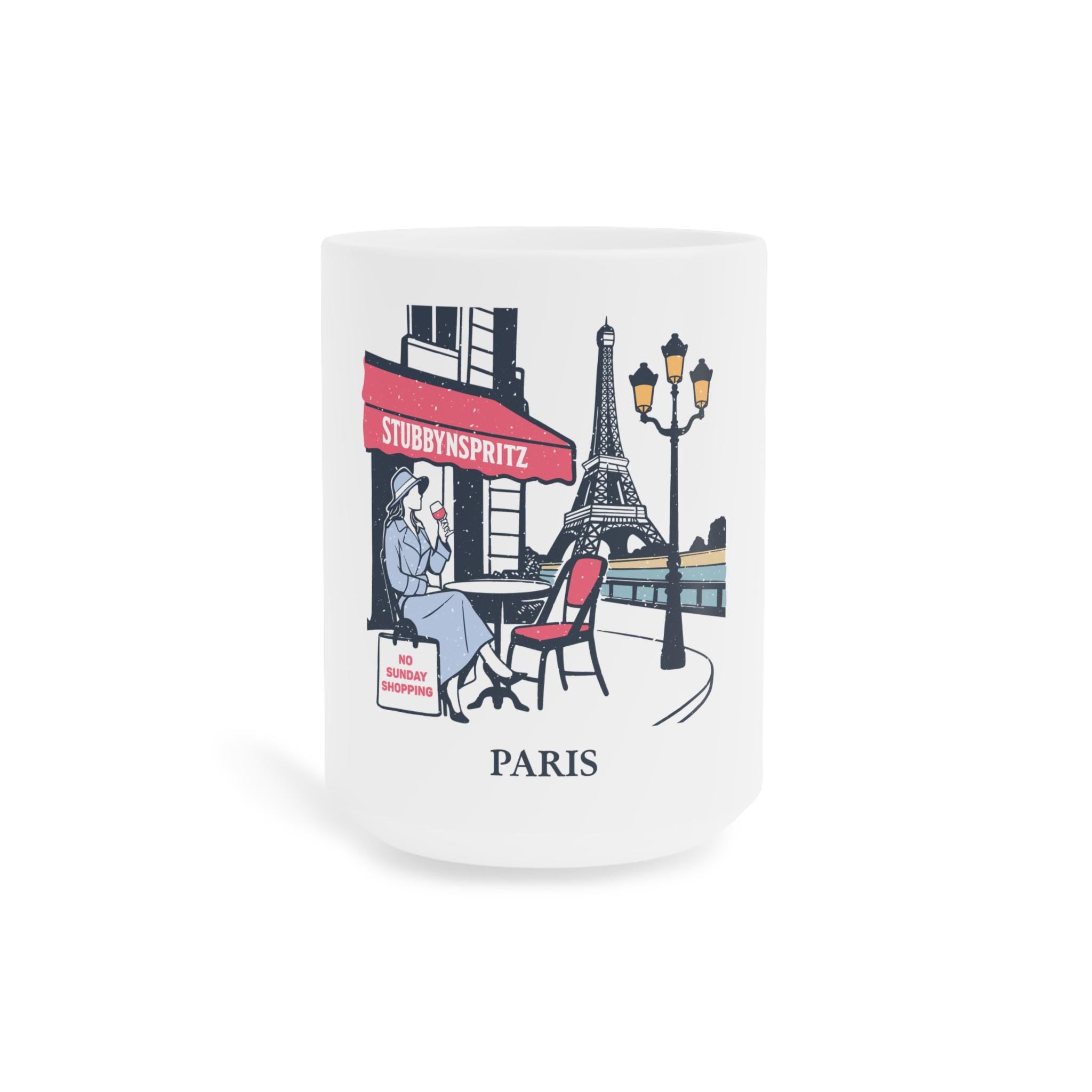 Paris Ceramic Mug: Coffee Lover Gift, Travel Souvenir
