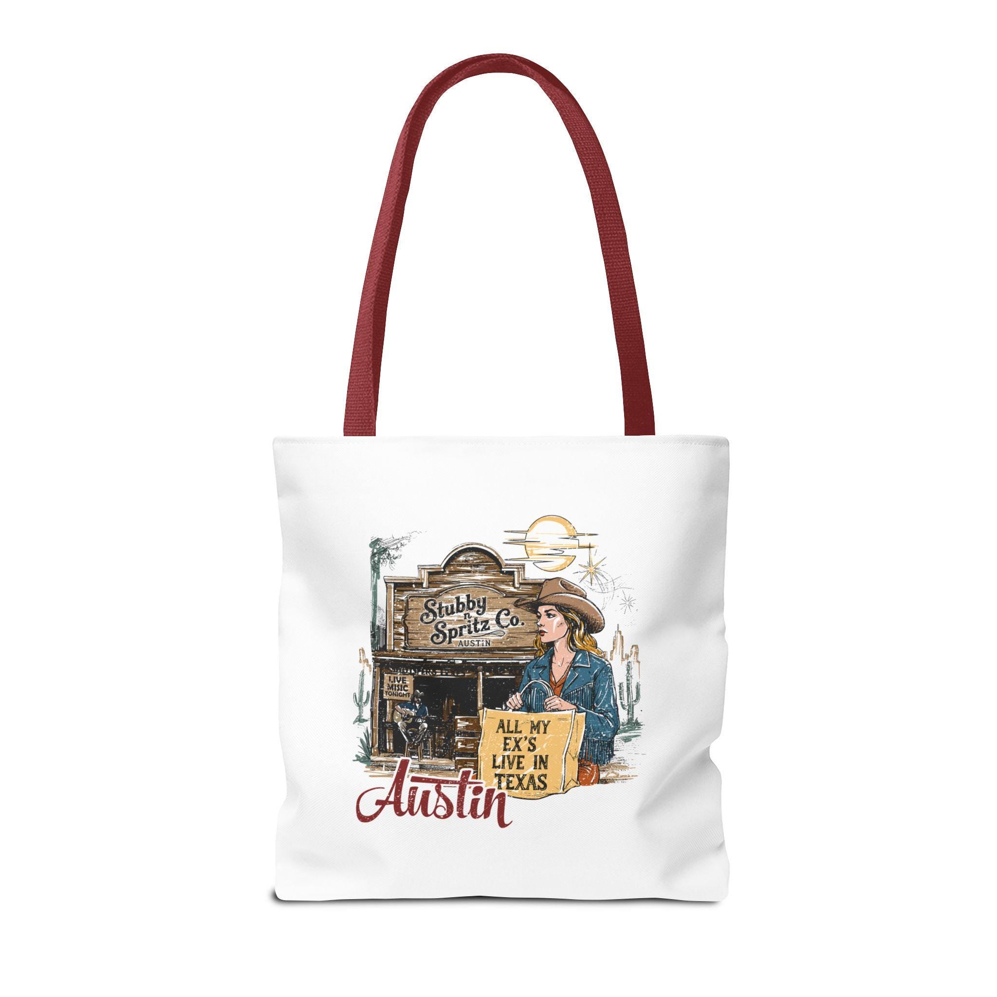 Texas Country Music Tote Bag: All My Ex's Design