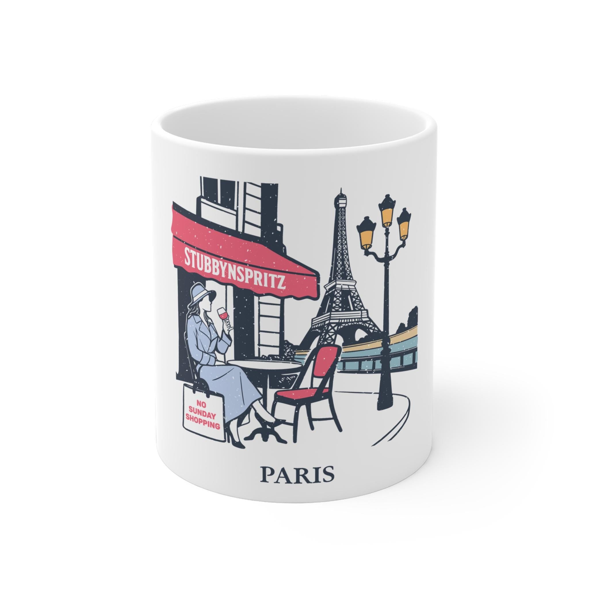 Paris Ceramic Mug: Coffee Lover Gift, Travel Souvenir