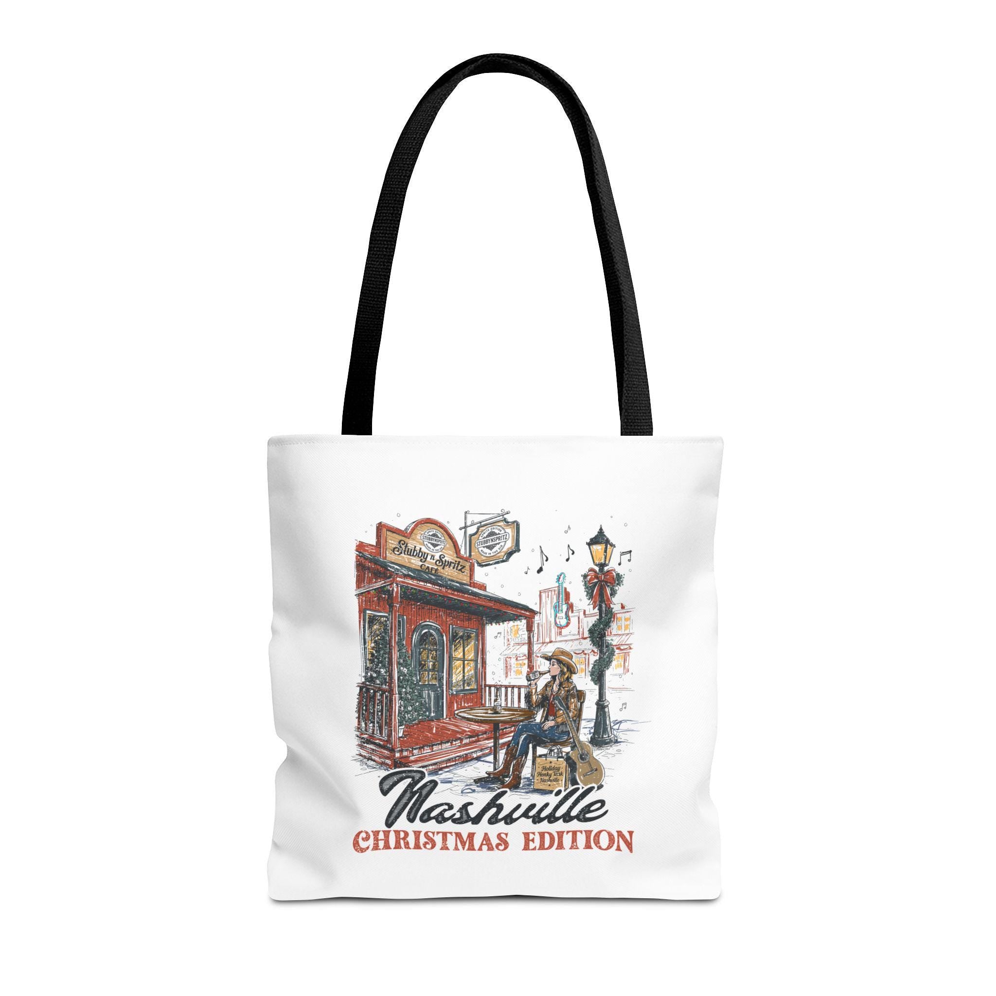 Nashville Christmas Edition Tote Bag: Country Music Lover Gift