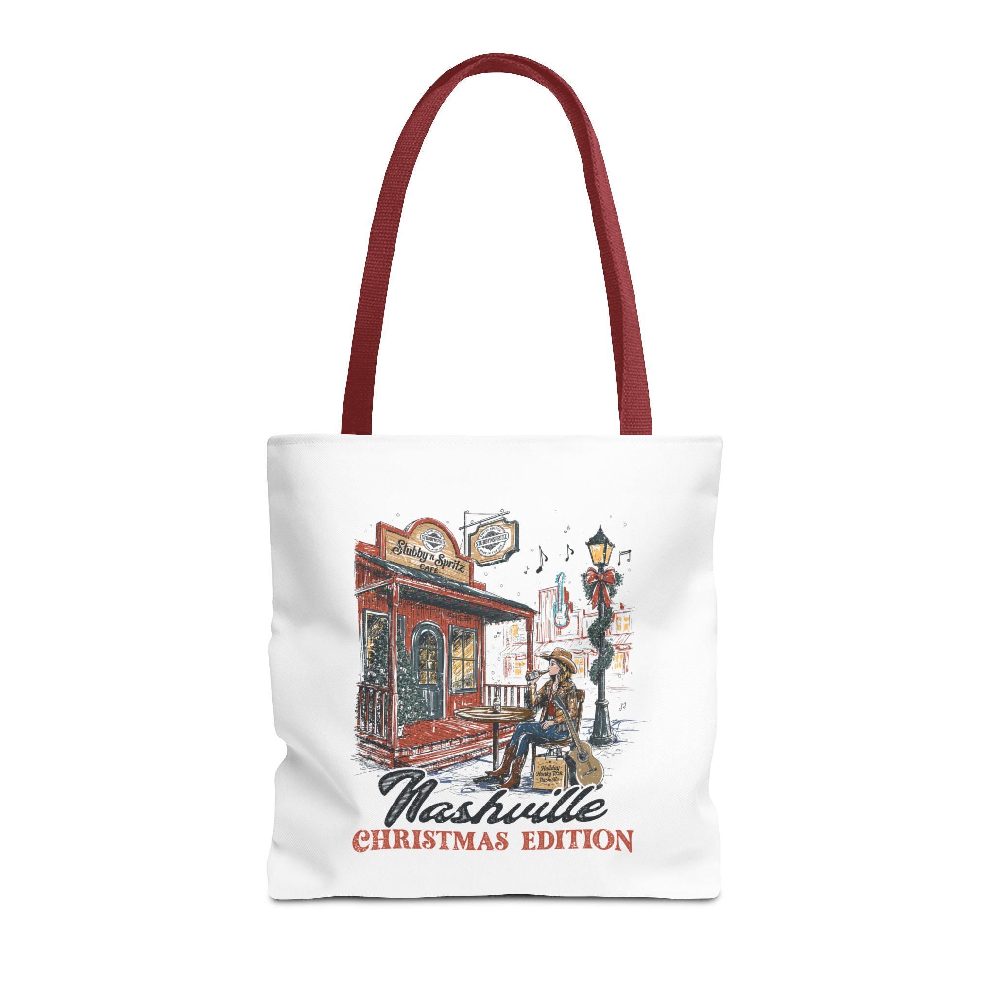 Nashville Christmas Edition Tote Bag: Country Music Lover Gift