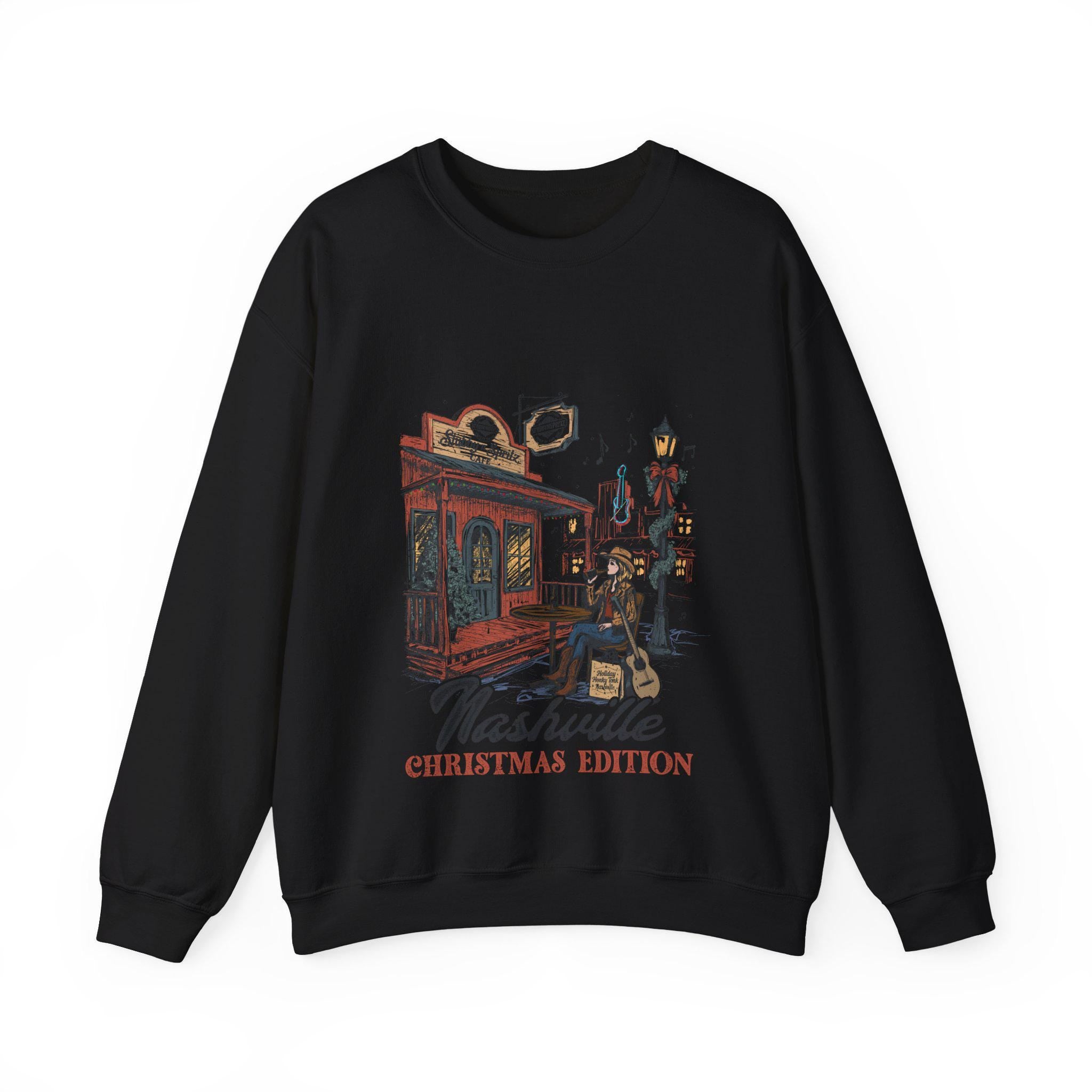 Nashville Christmas Cafe Sweatshirt: Country Music Crewneck