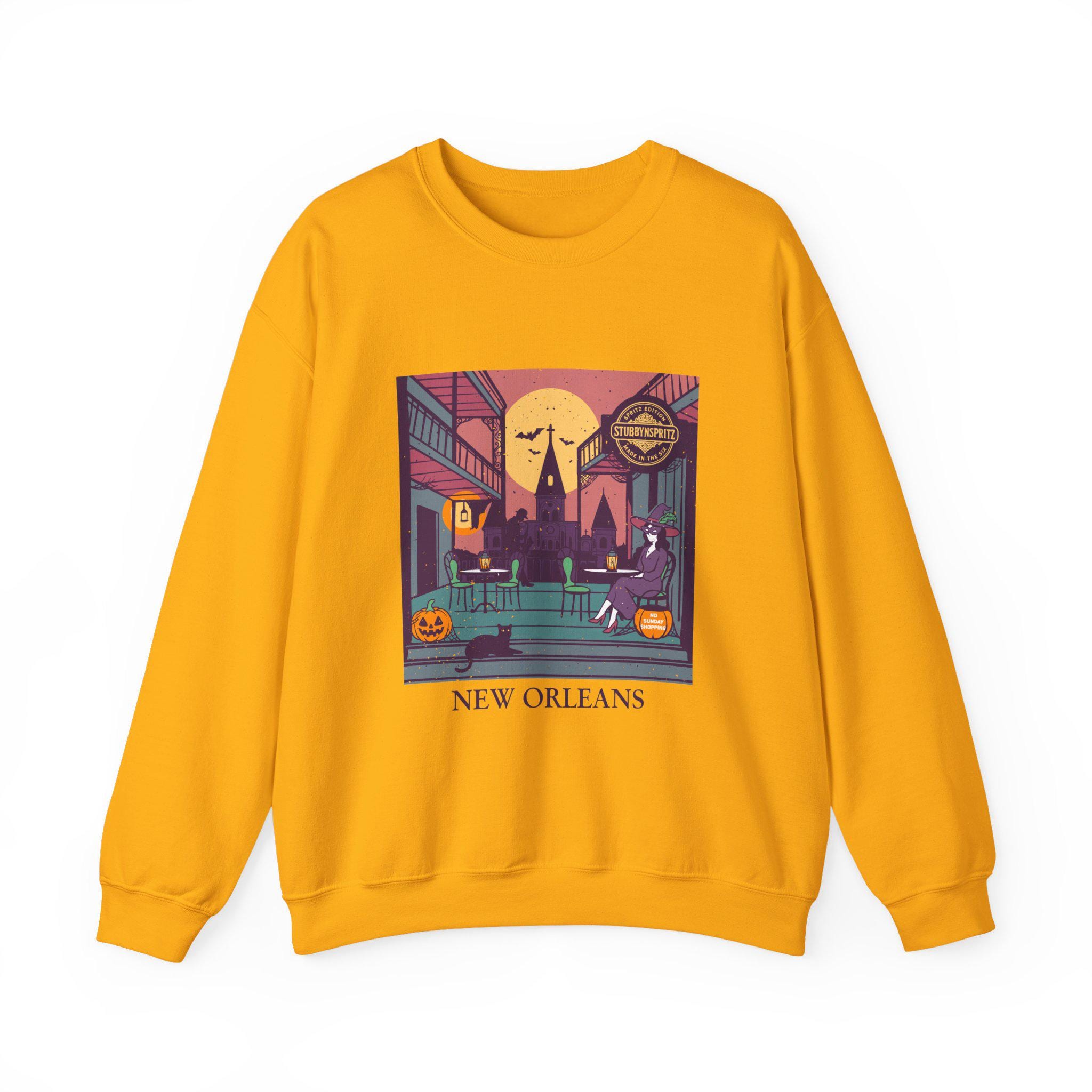 New Orleans Halloween Sweatshirt: Spooky NOLA Ghost Parade Crewneck