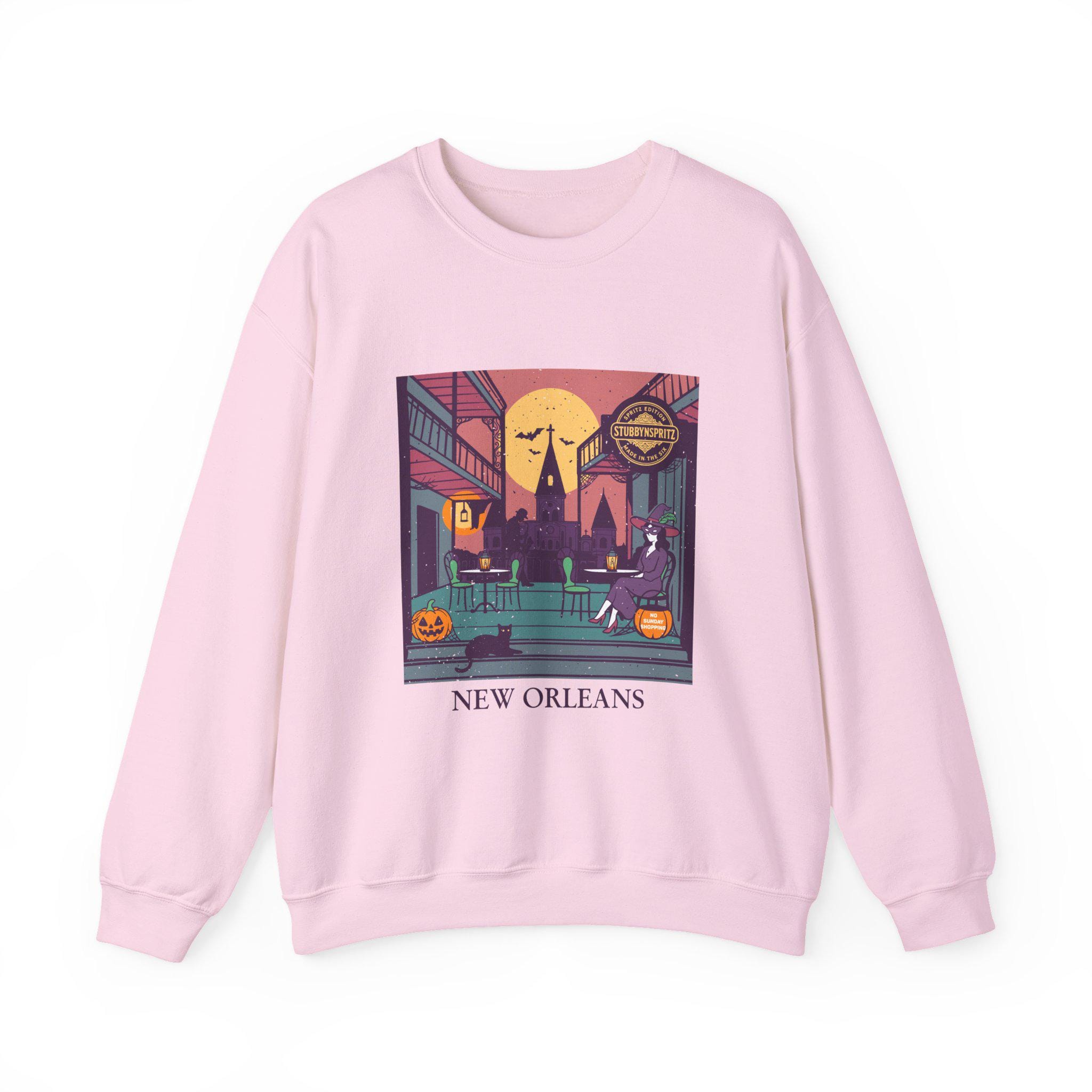 New Orleans Halloween Sweatshirt: Spooky NOLA Ghost Parade Crewneck