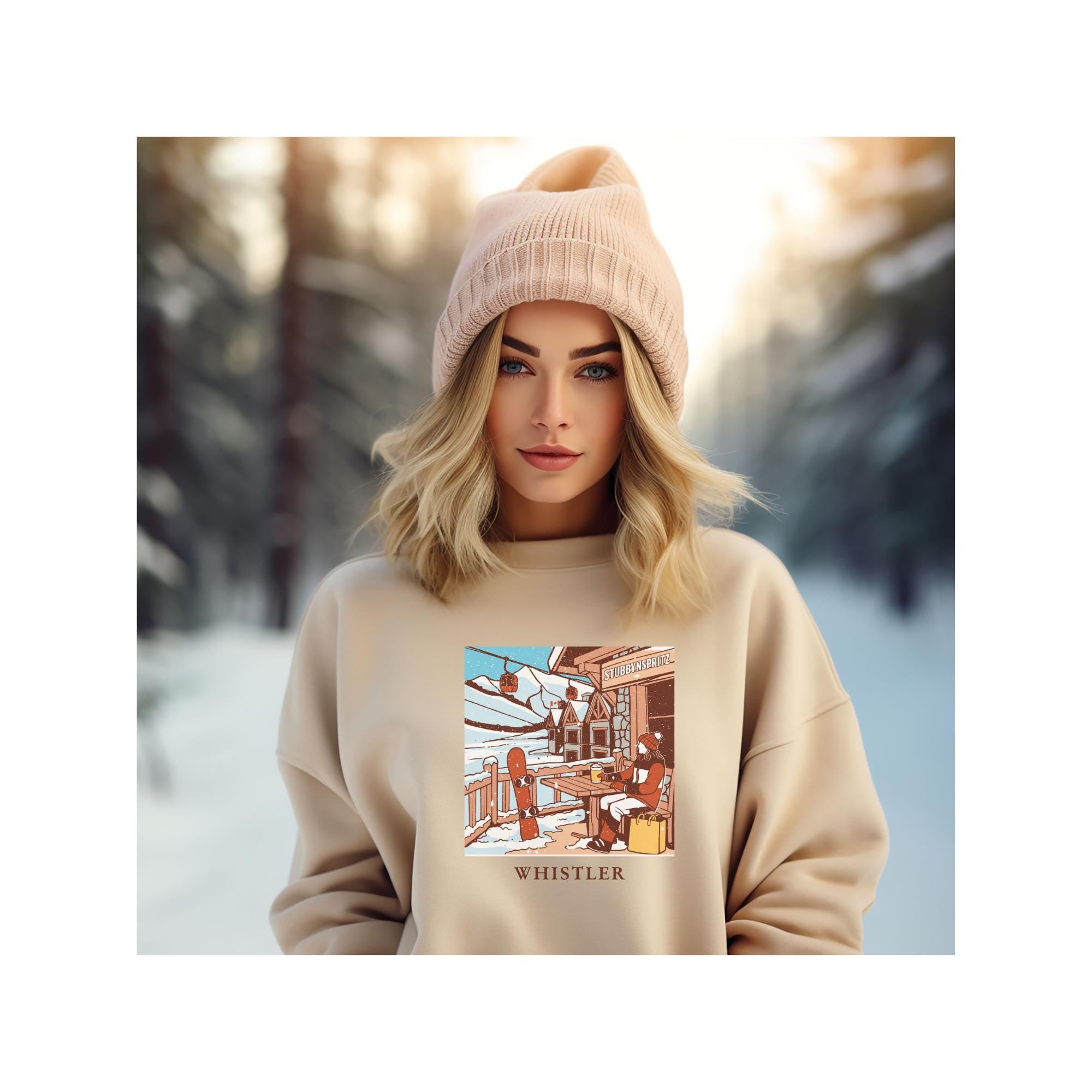 Whistler Sweatshirt: Retro Ski Lodge Pullover - Winter Style