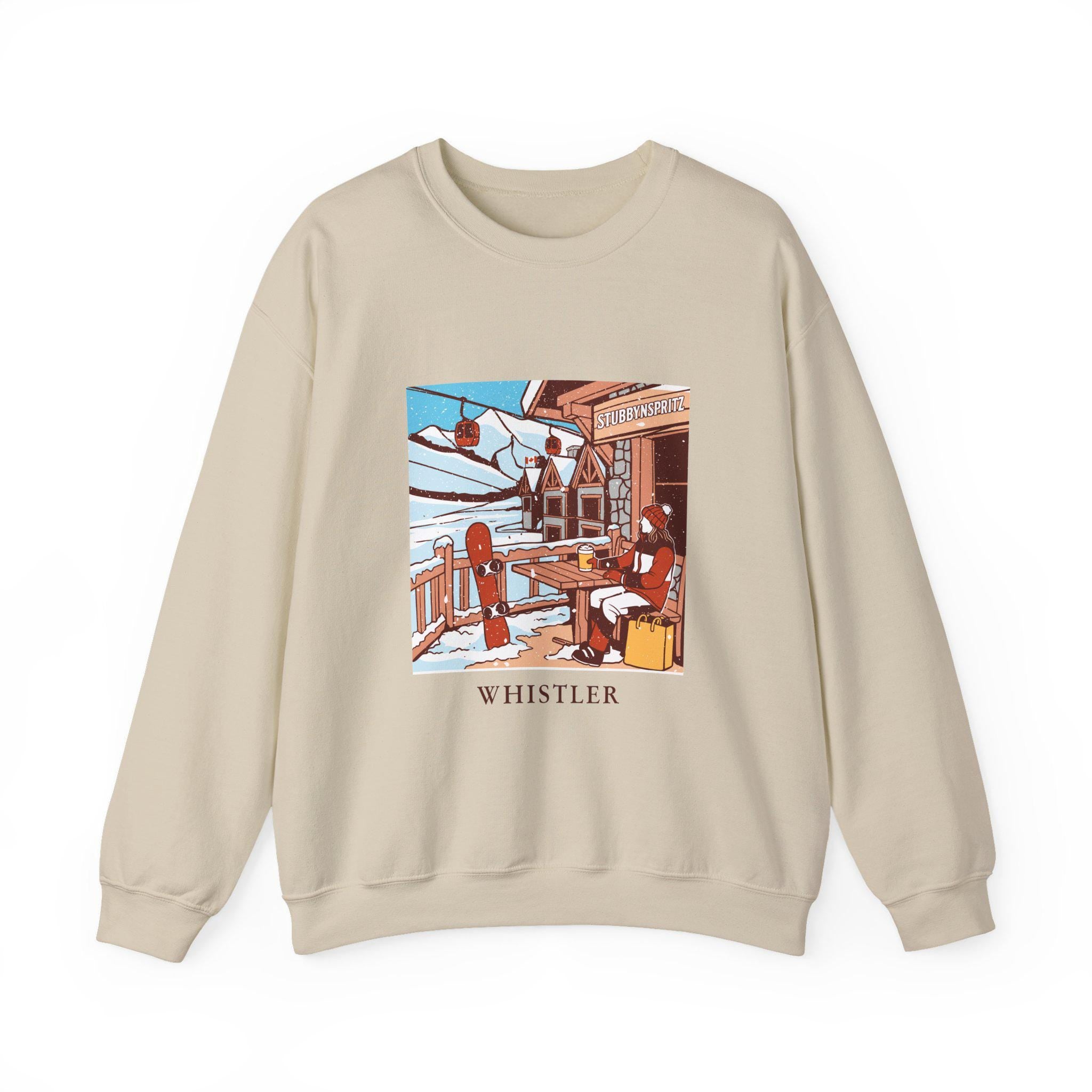 Whistler Sweatshirt: Retro Ski Lodge Pullover - Winter Style