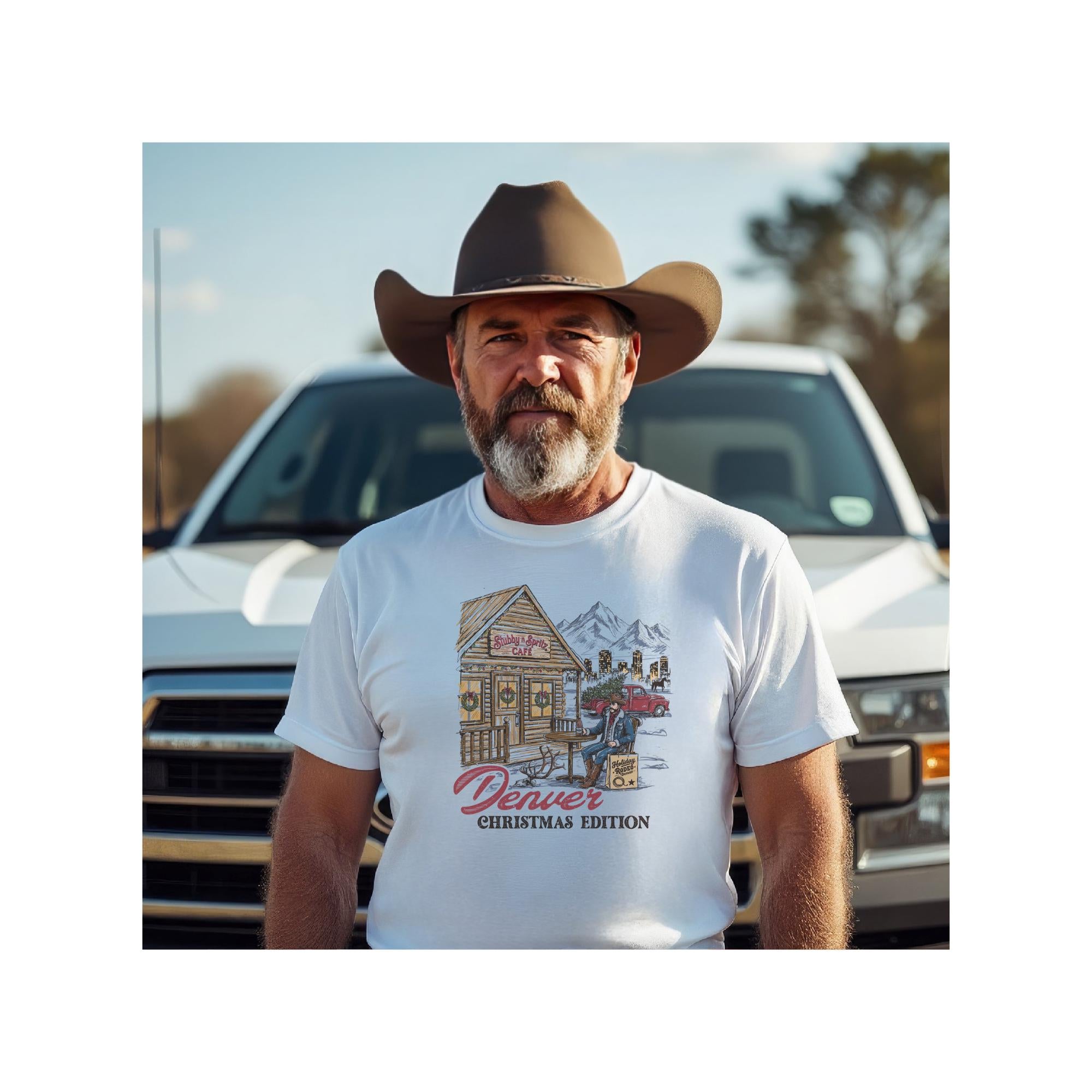 Denver Christmas Cafe T-Shirt: Holiday Country Unisex Tee