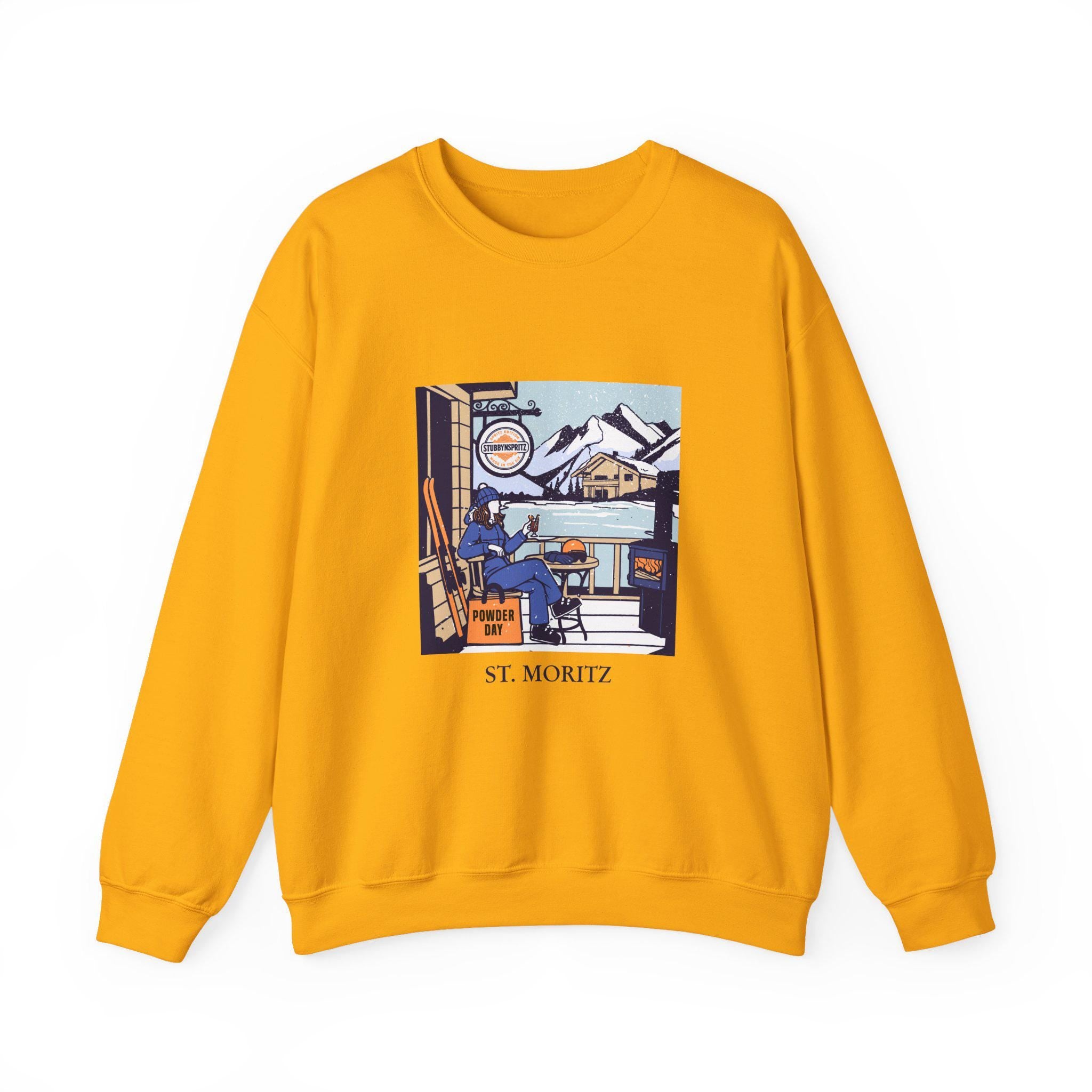 Vintage St Moritz Ski Sweatshirt: Retro Winter Crewneck