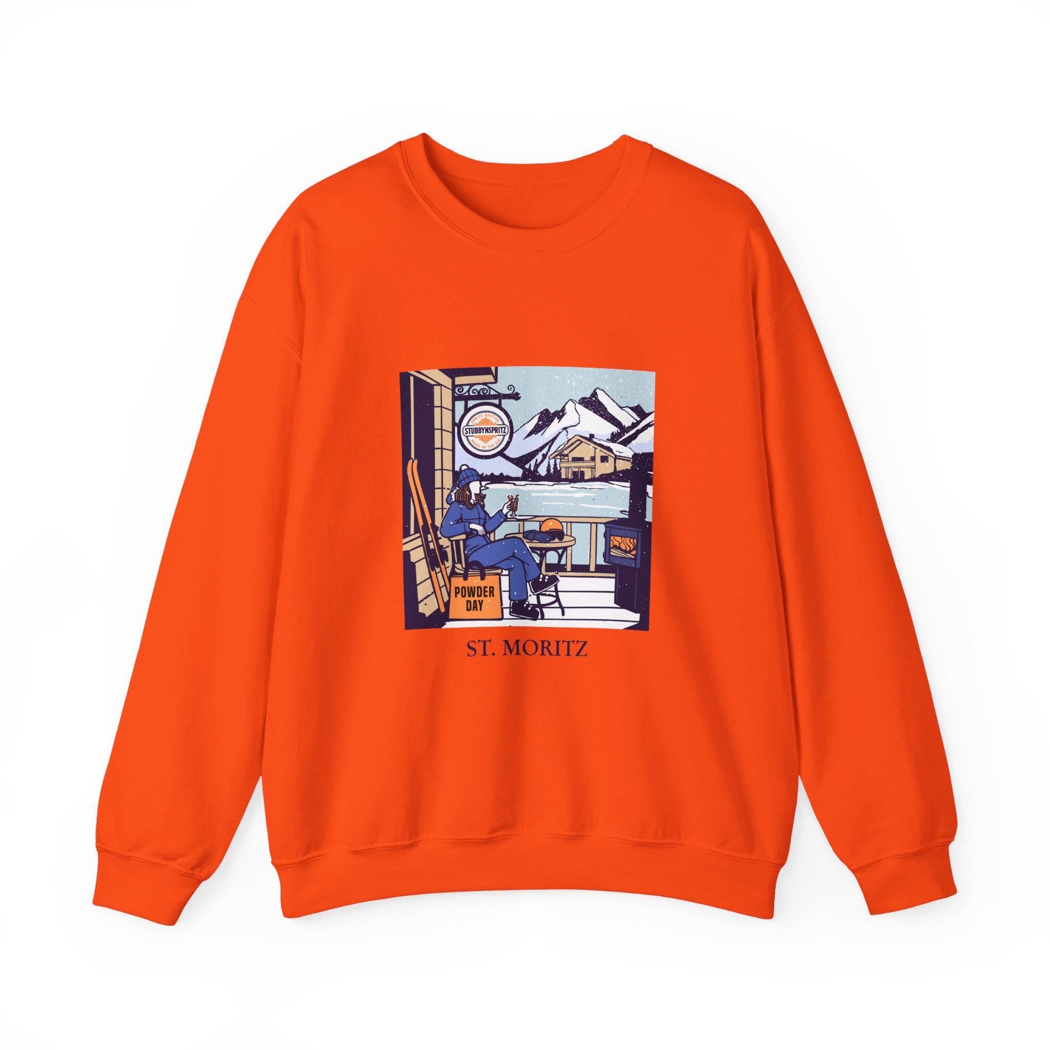 Vintage St Moritz Ski Sweatshirt: Retro Winter Crewneck