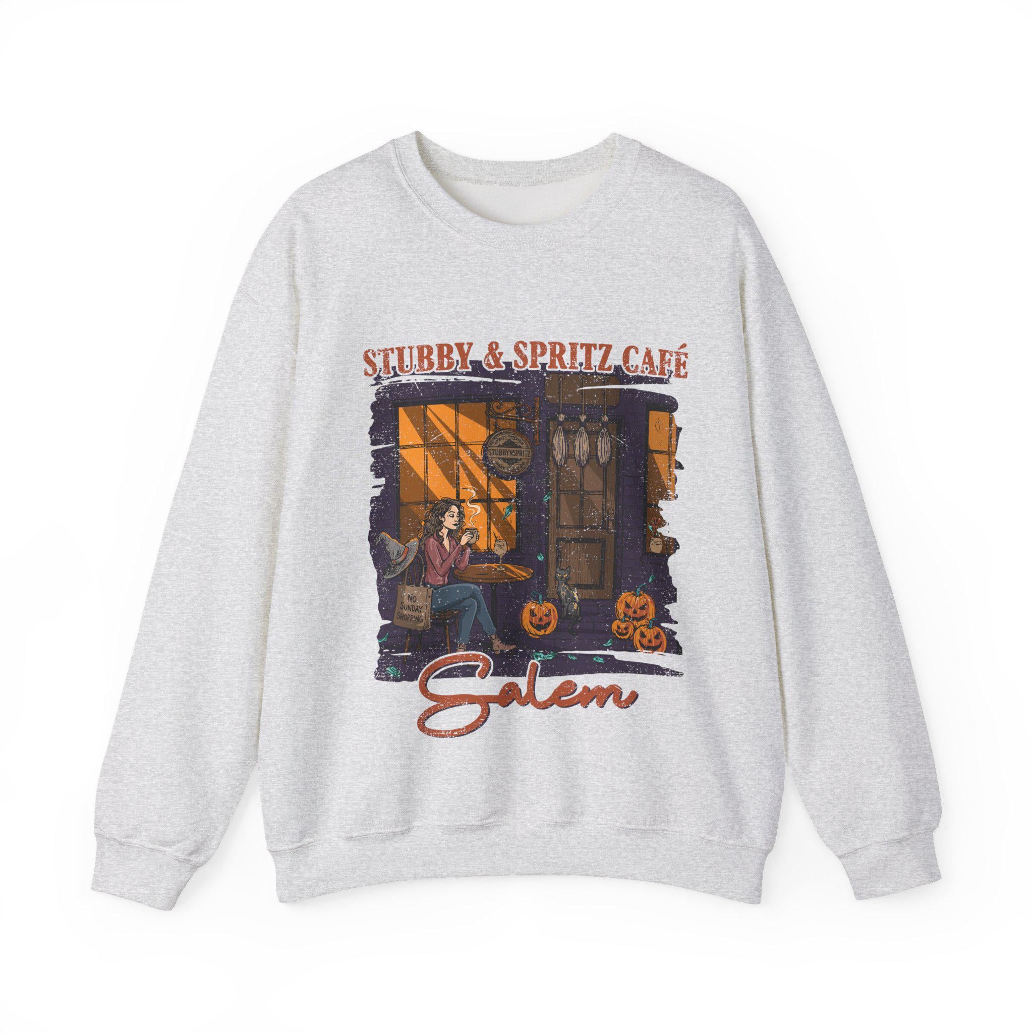 Salem Cafe Vibes Halloween Sweatshirt - Cozy Autumn Pullover