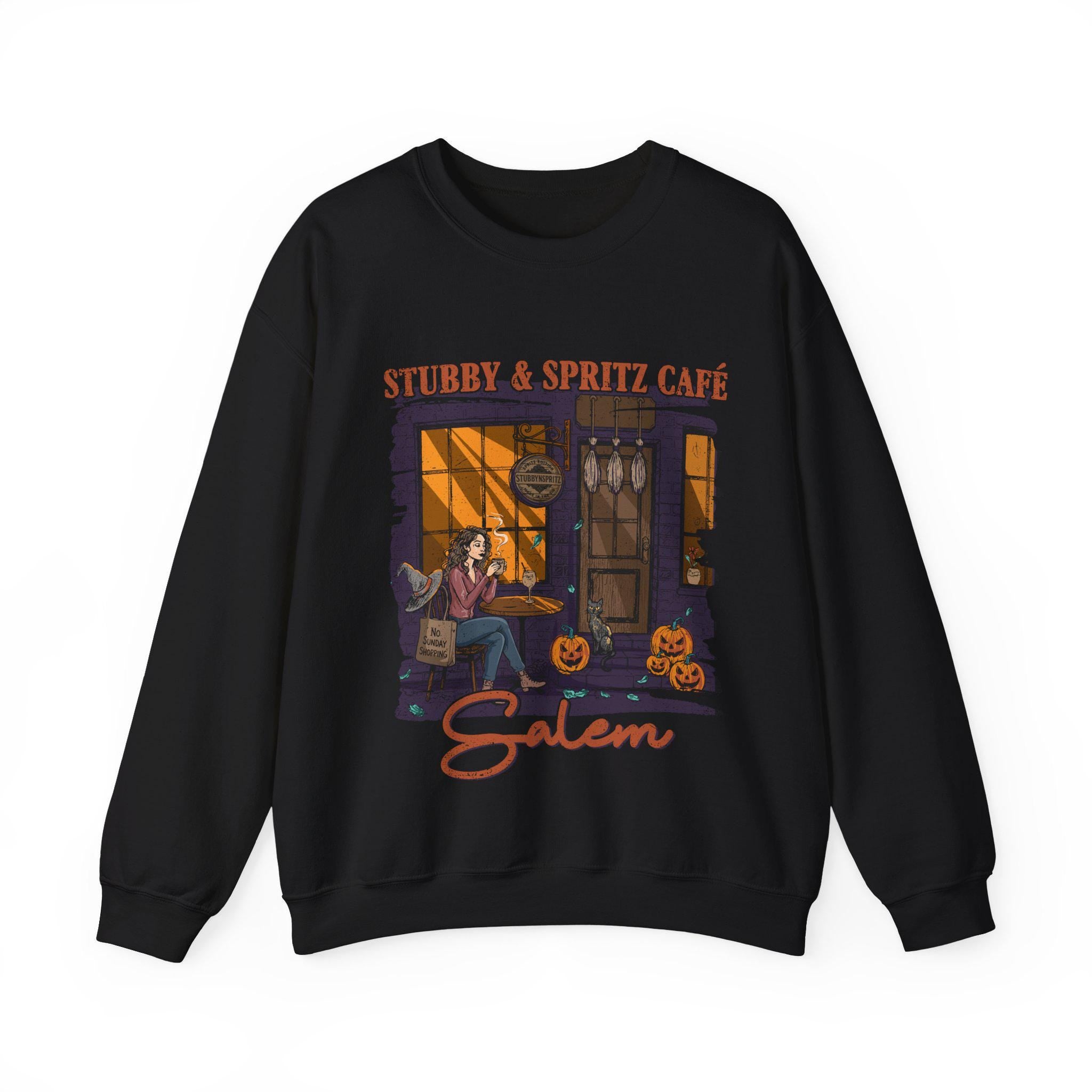Salem Cafe Vibes Halloween Sweatshirt - Cozy Autumn Pullover