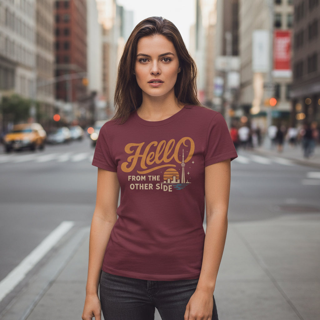 Hello From The Other Side Shirt: Retro Music Lover Tee