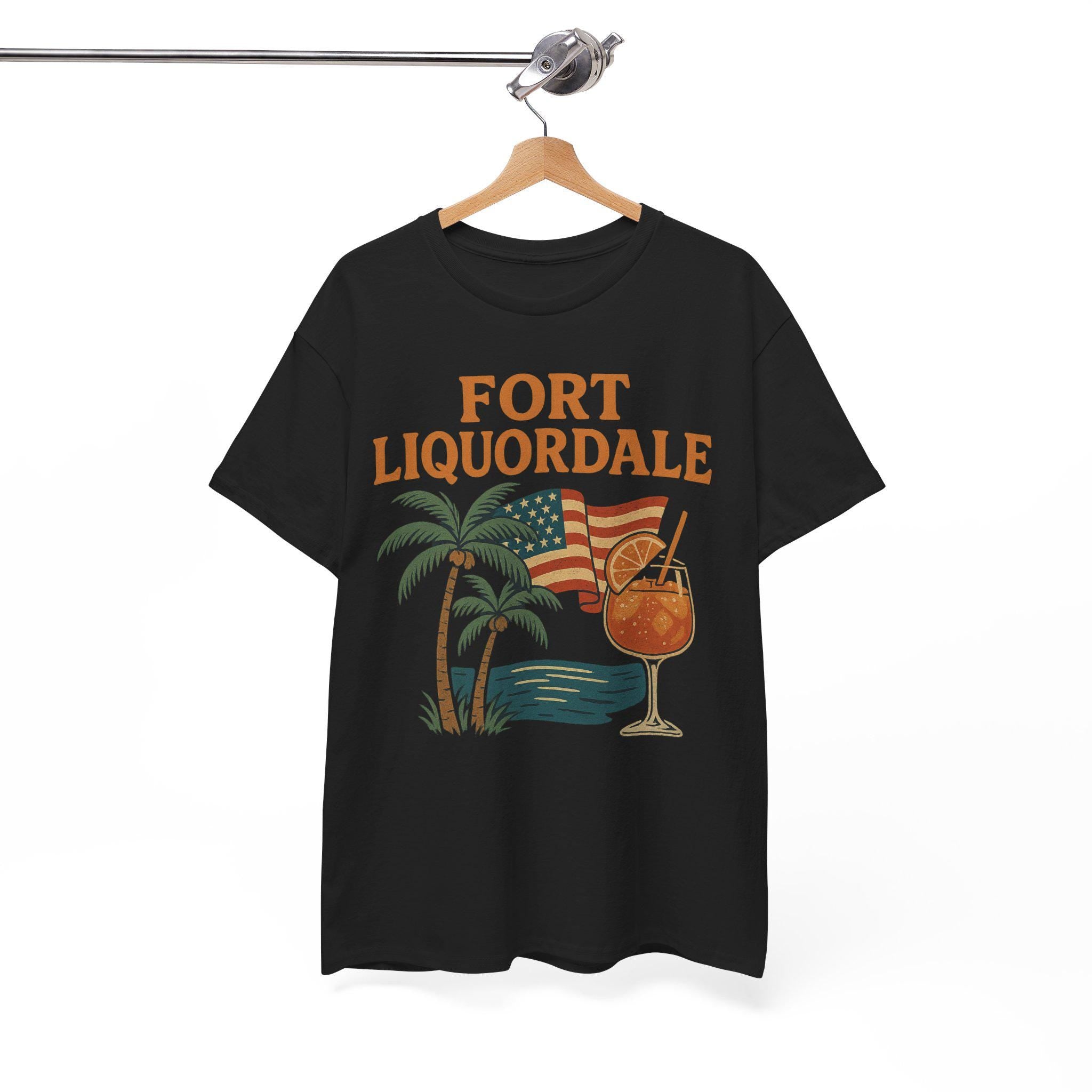 Fort Liquordale Island Vibes T-Shirt: Tropical Beachwear Tee
