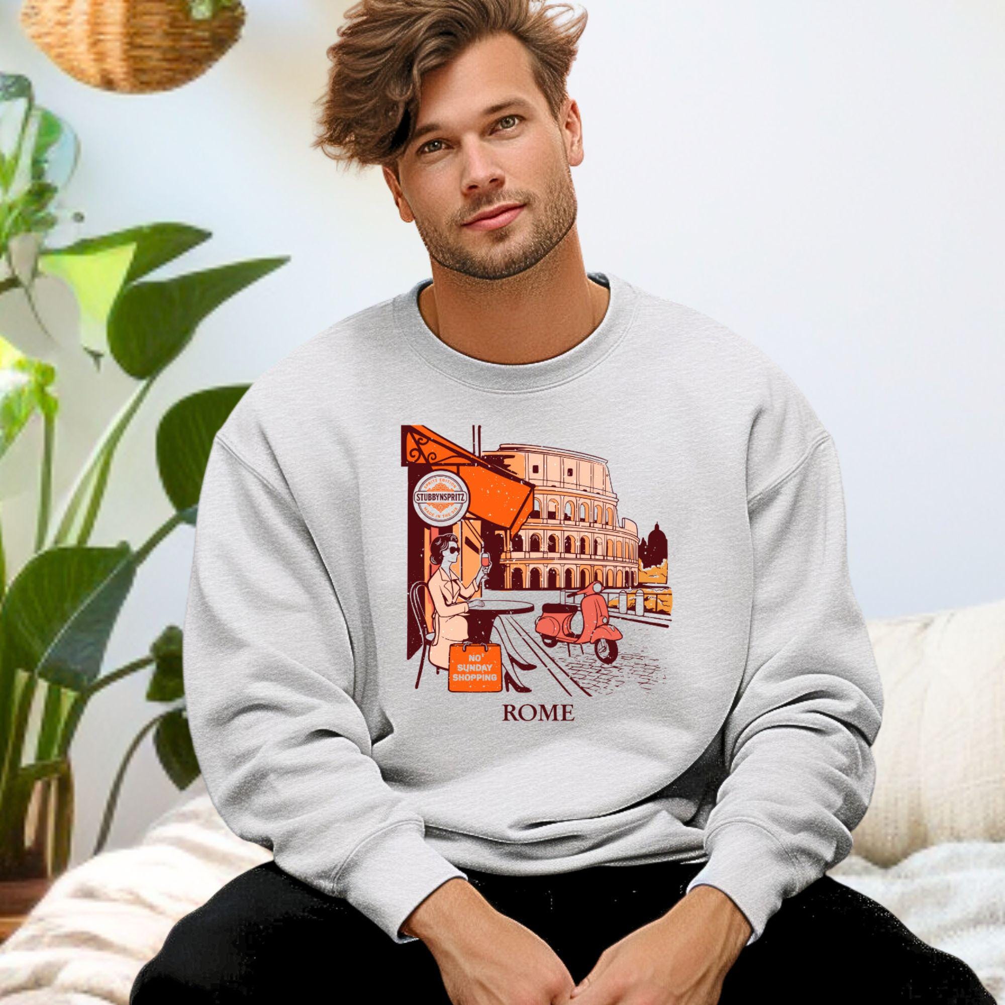 Rome Café Sweatshirt: Italian Travel Souvenir