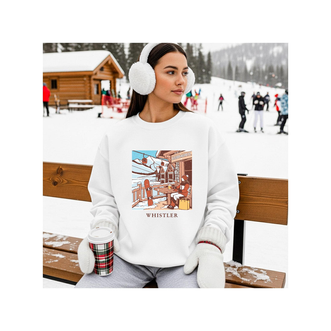 Whistler Sweatshirt: Retro Ski Lodge Pullover - Winter Style