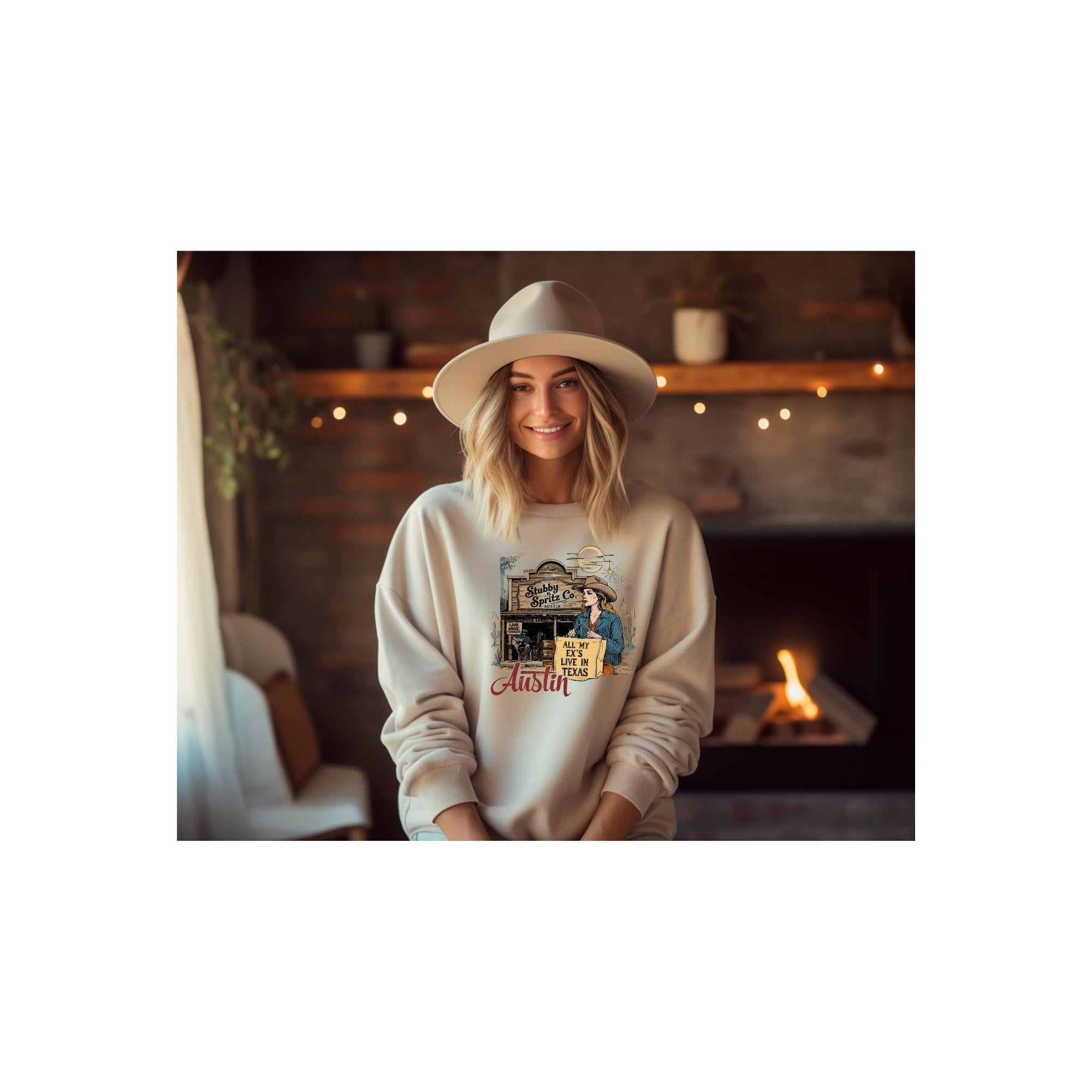 All My Ex's Live in Texas Sweatshirt - Austin Country Music Pullover