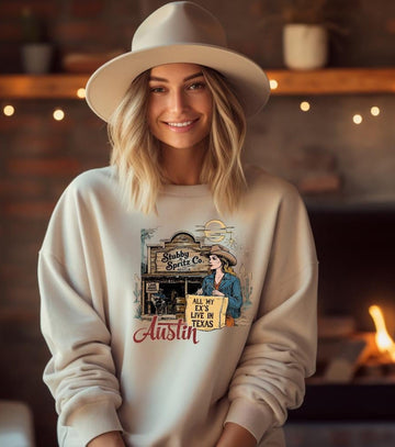 All My Exs Live In Texas Sweatshirt Premium Cotton Blend Limited Release Collectors Item