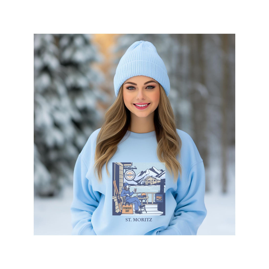 Vintage St Moritz Ski Sweatshirt: Retro Winter Crewneck