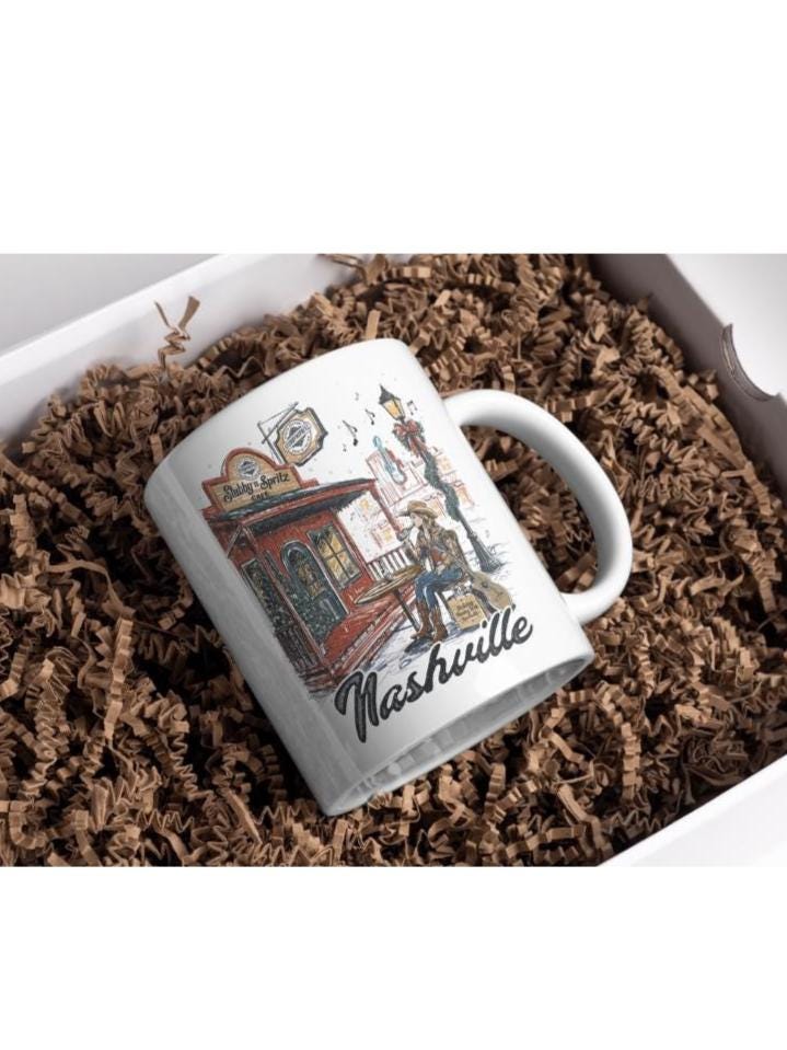 Nashville Christmas Edition Ceramic Mug