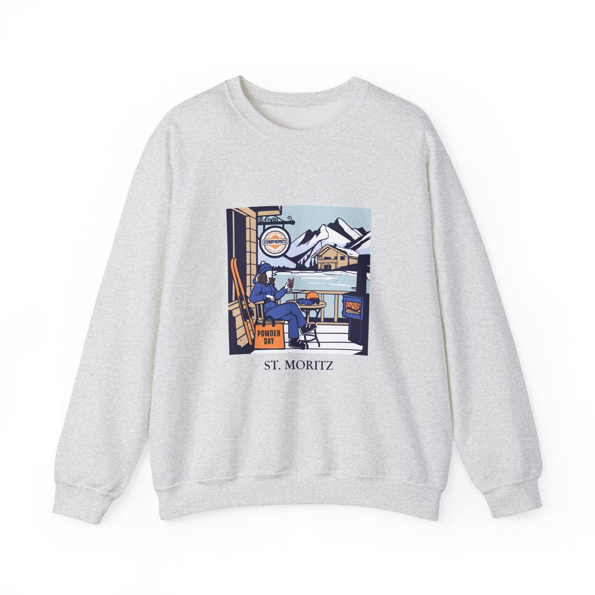 St Moritz Ski Sweatshirt Cotton Polyester Blend Heritage Collection Limited Edition