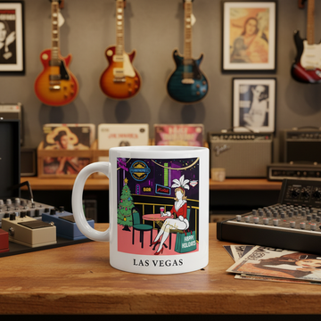 Las Vegas Festive Ceramic Mug From Fine Ceramic Collection Limited Edition For Collectors